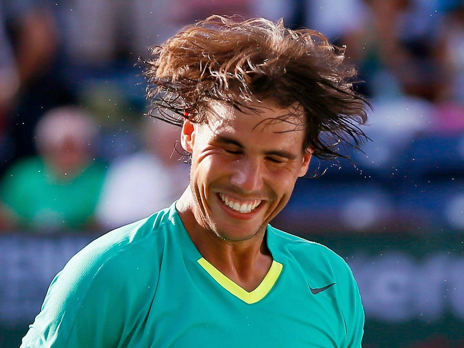 French Open Smiling Rafael Nadal Background