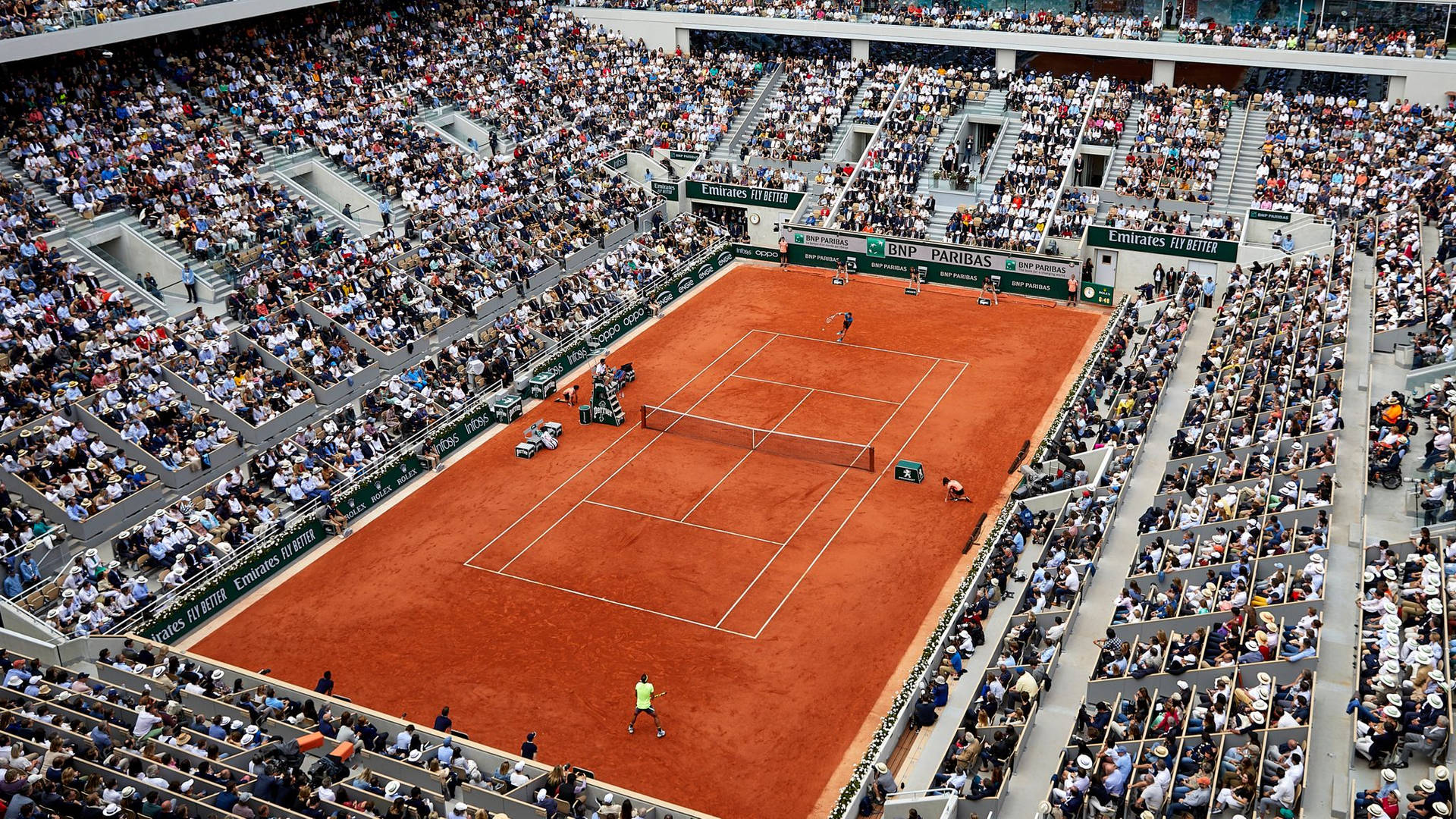 French Open Tennis Stadium Background