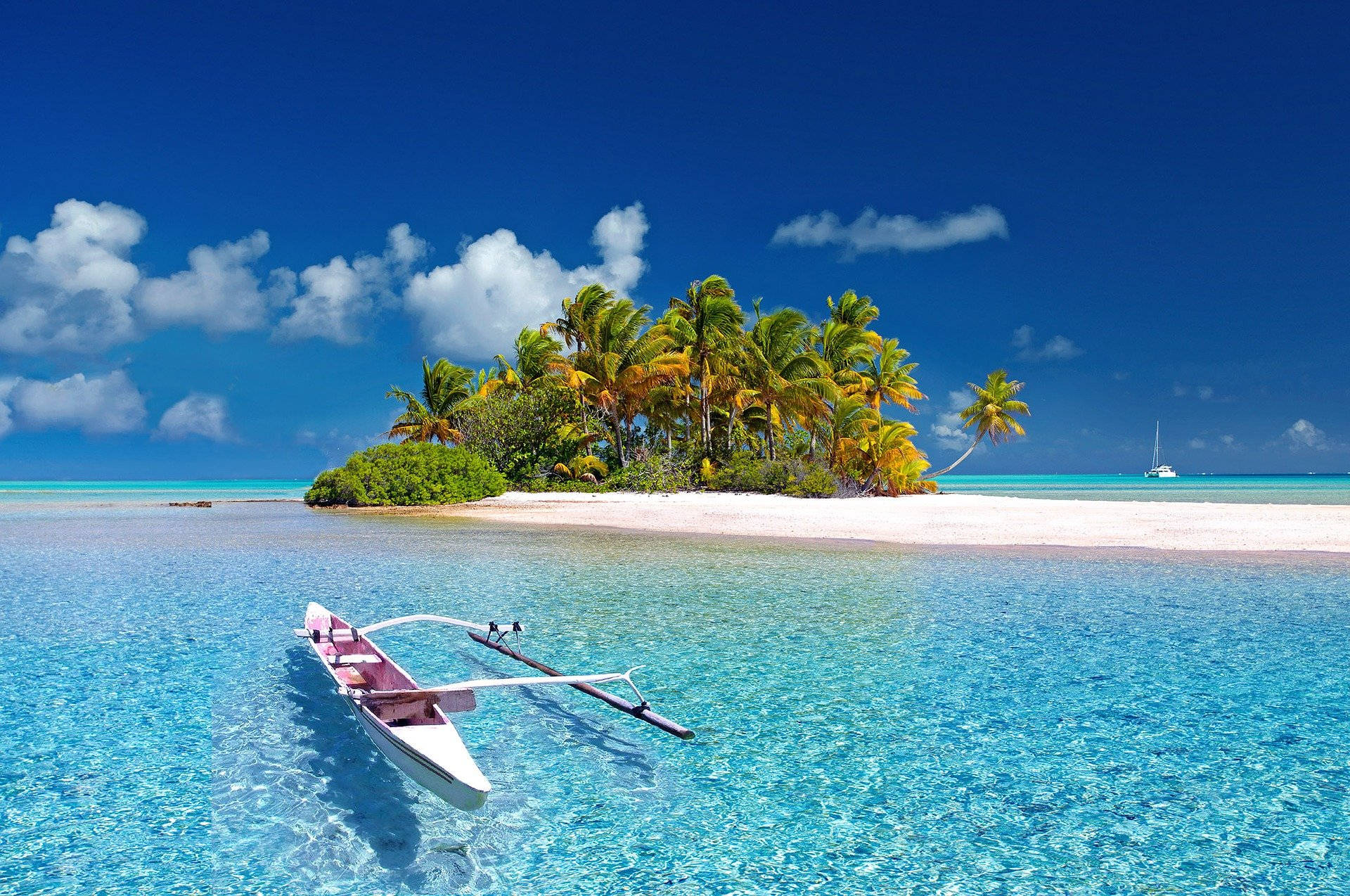 French Polynesia Island Background