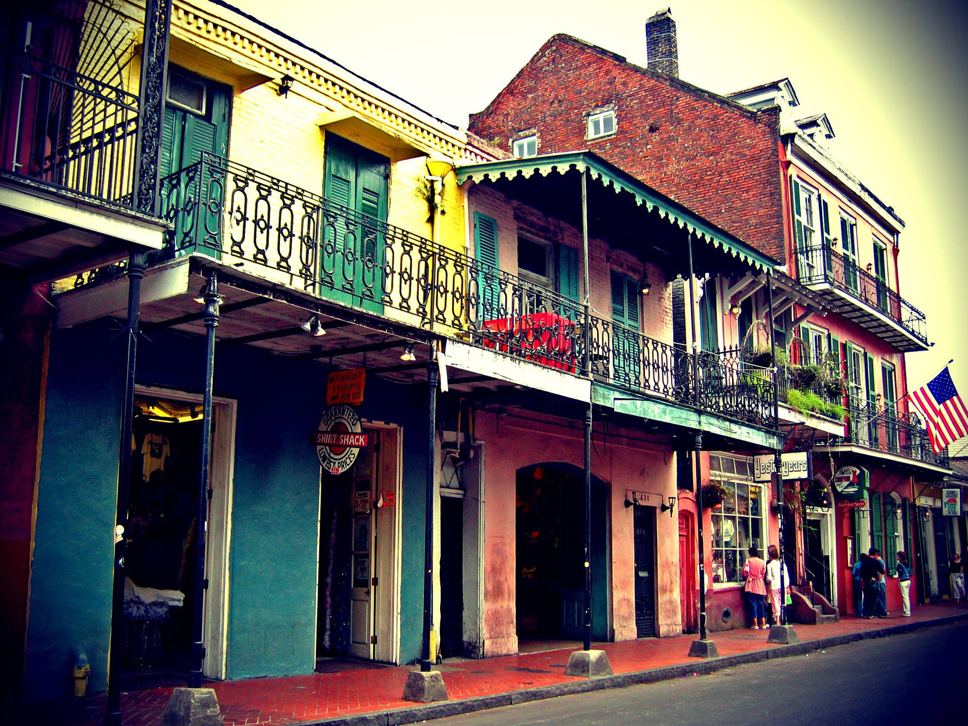 French Quarter Buildings Background