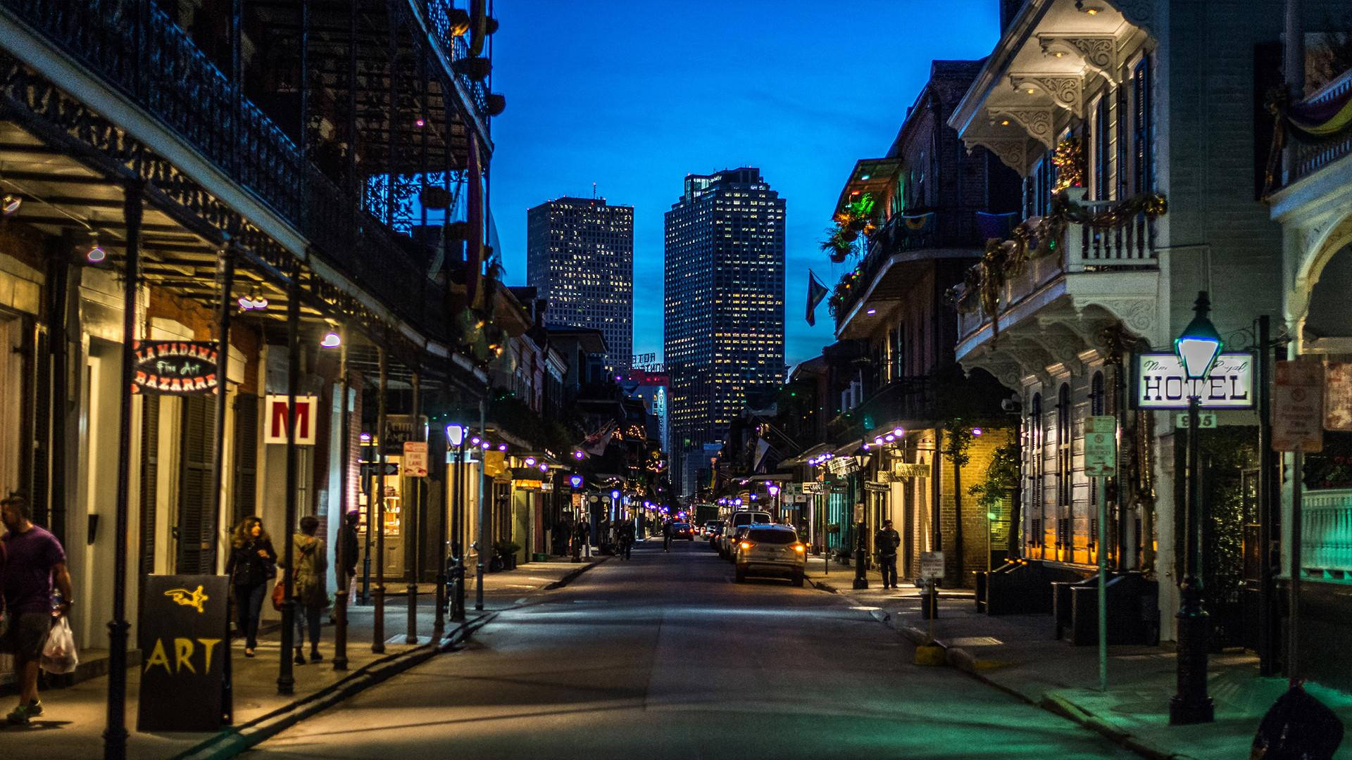 French Quarter Street View Background