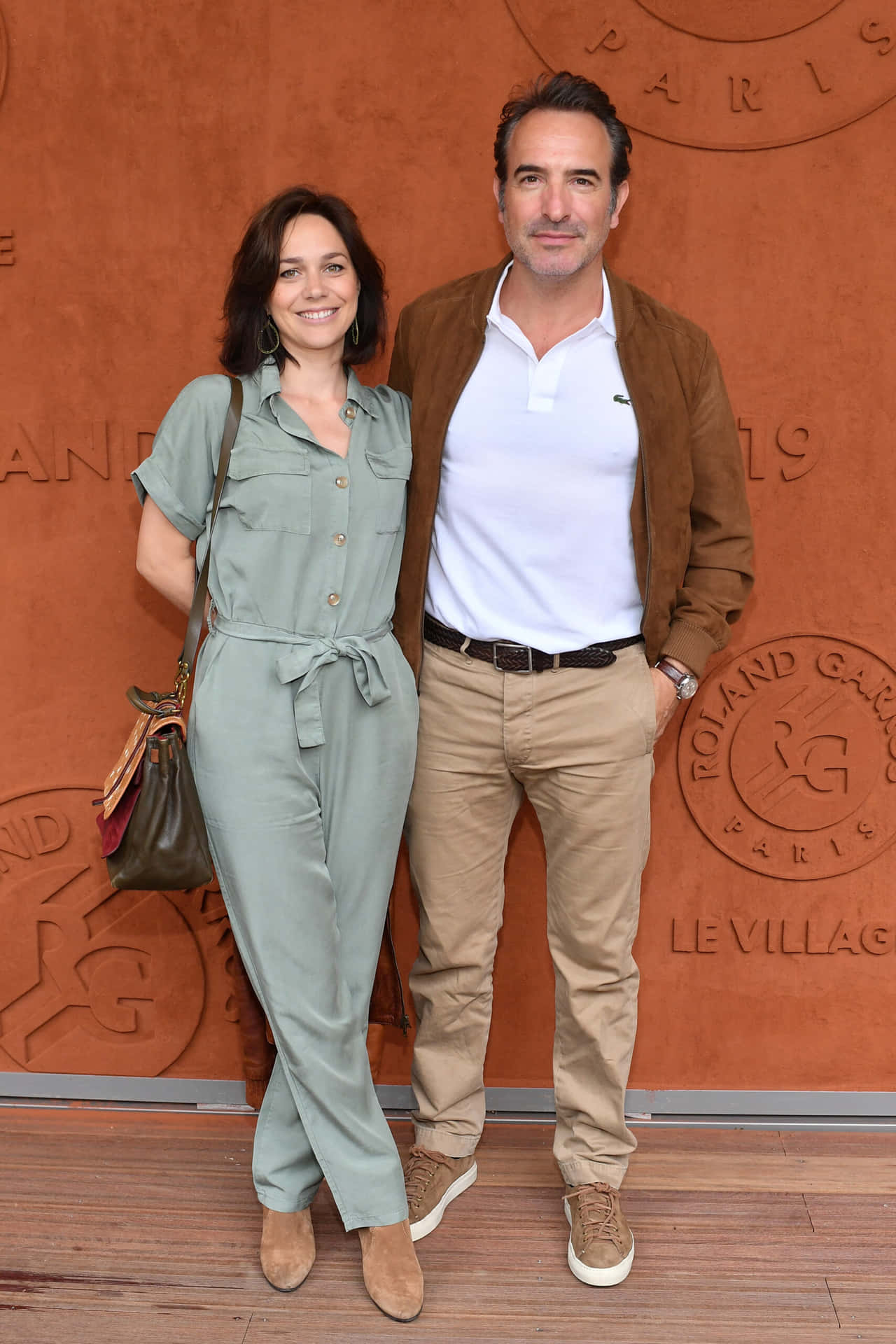 French Star, Jean Dujardin, In A Casual Blue Look. Background