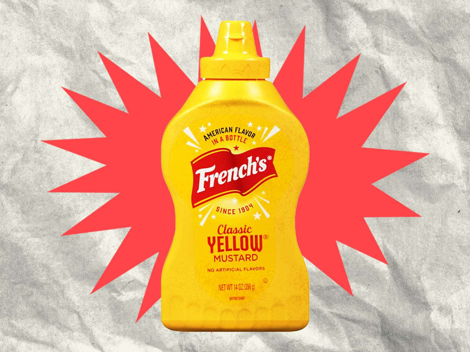 Frenchs Classic Yellow Mustard Bottle Background