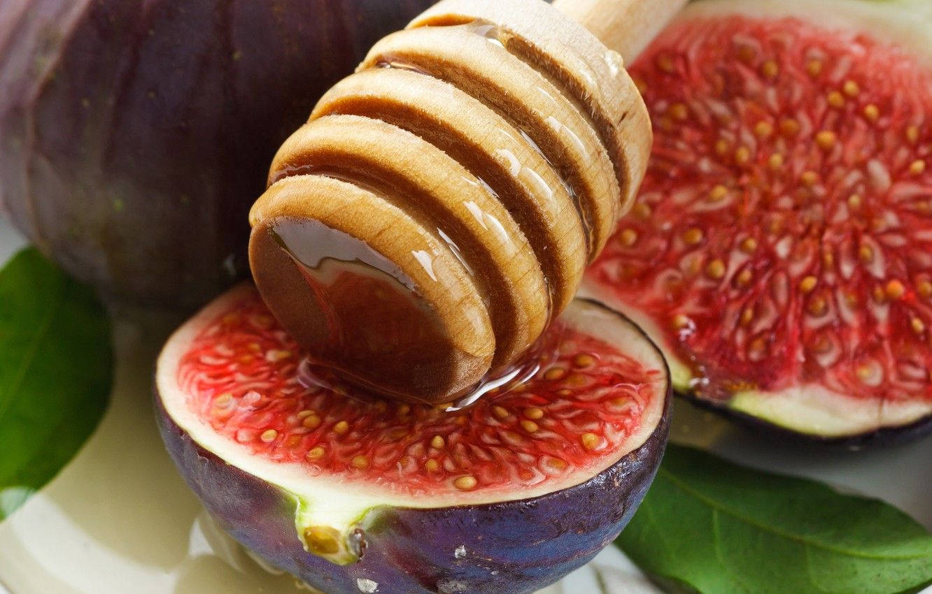 Fresh And Juicy Figs Immersed In Sweet Syrup