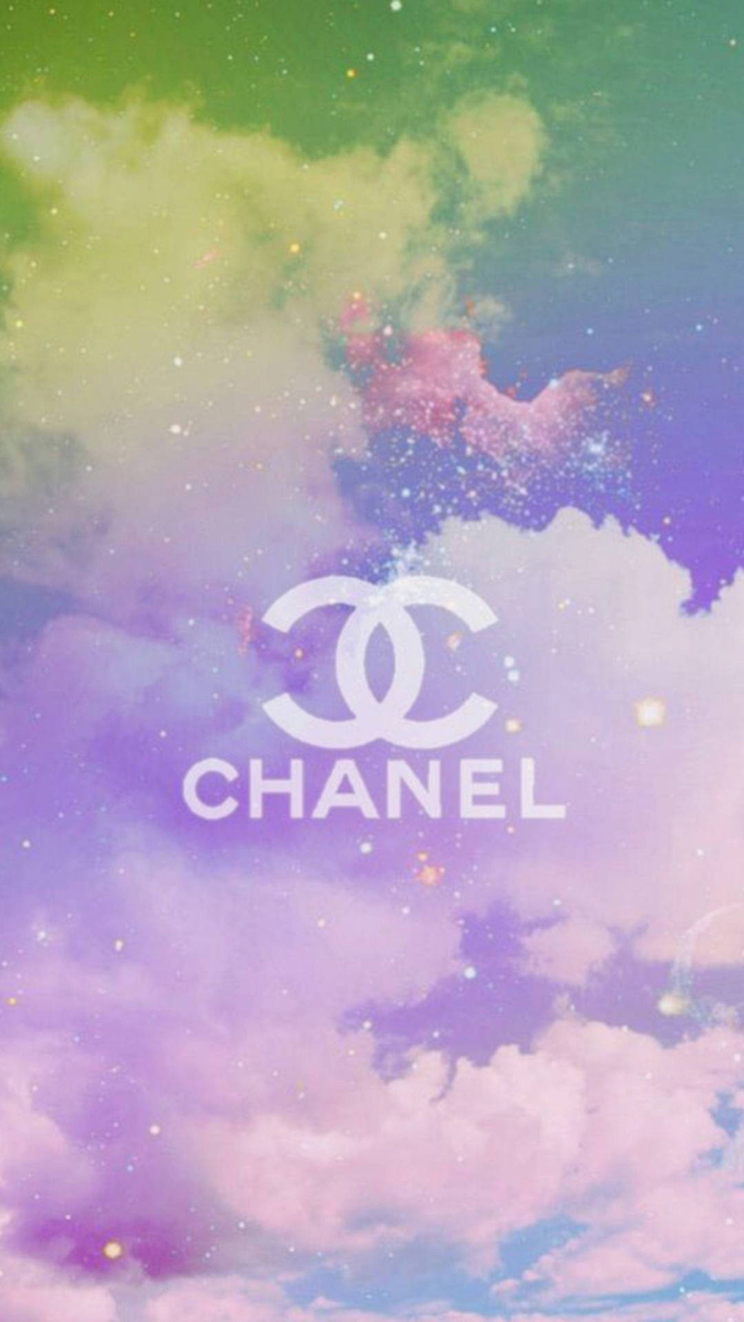 Fresh And On Trend Pink Chanel Logo Background