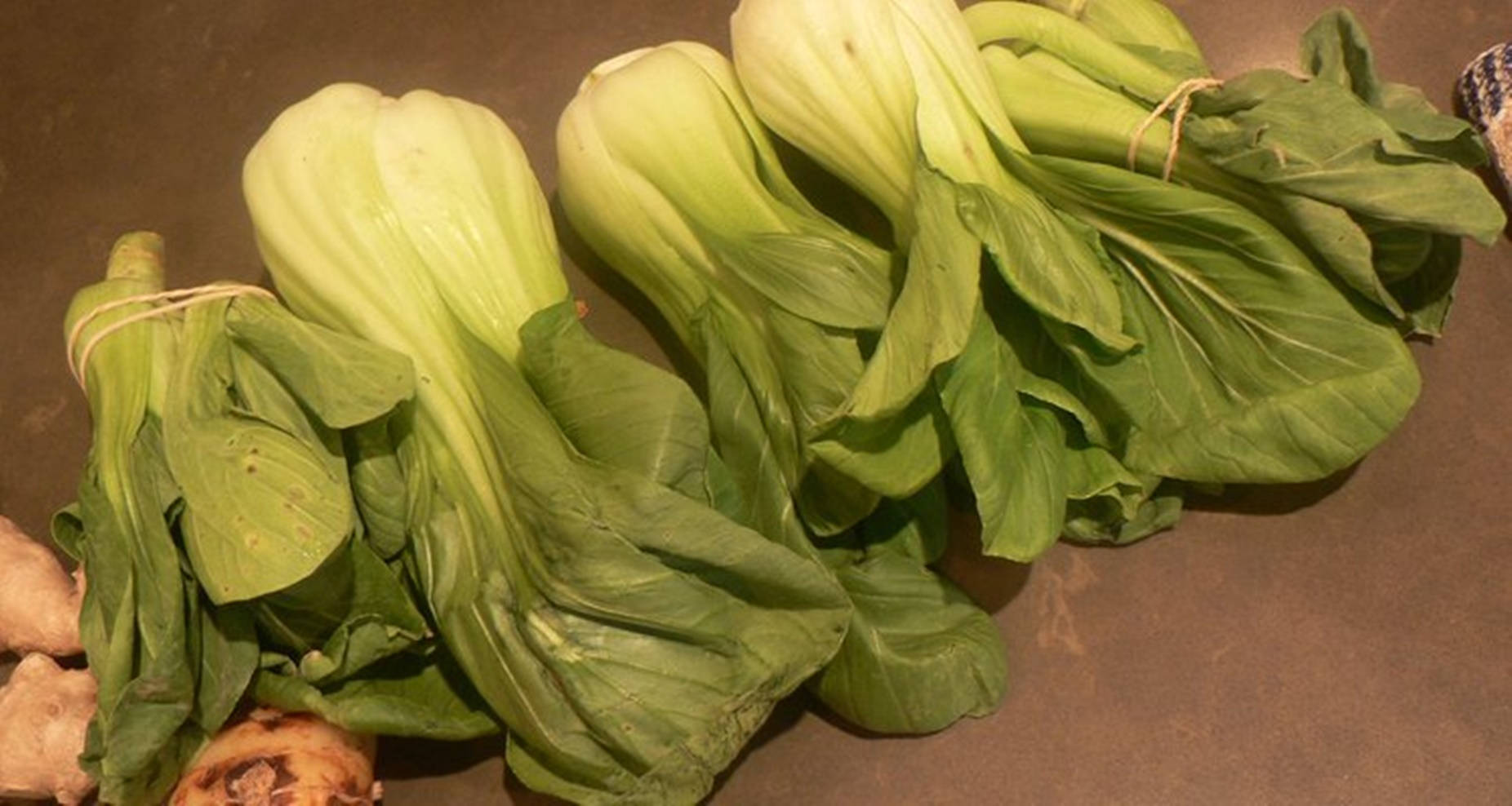 Fresh And Organic Bok Choy In A Vintage Ambience