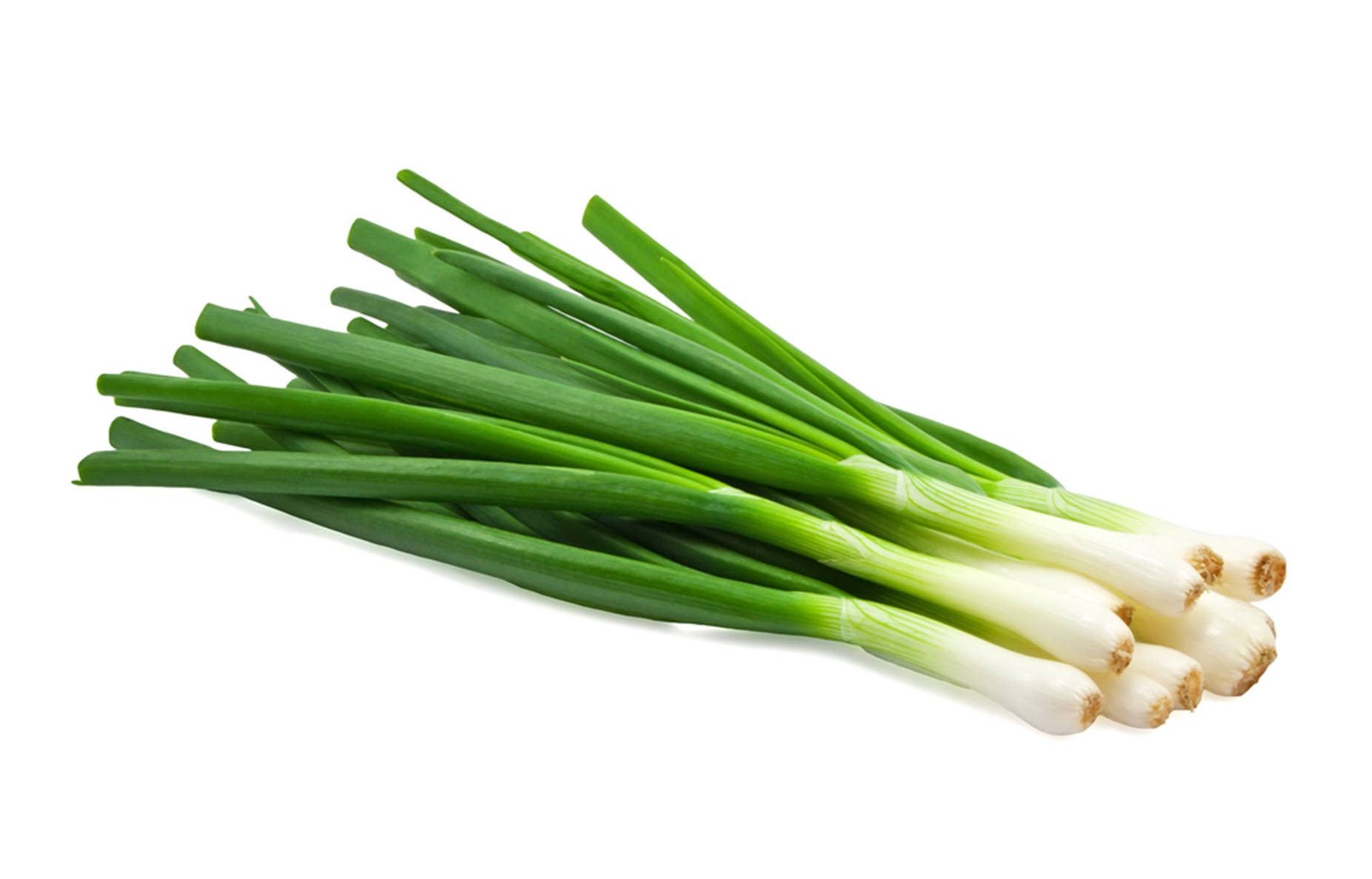 Fresh And Revitalizing Green Onion Twigs Background