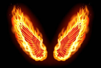 Fresh And Spicy Fire Wings Background