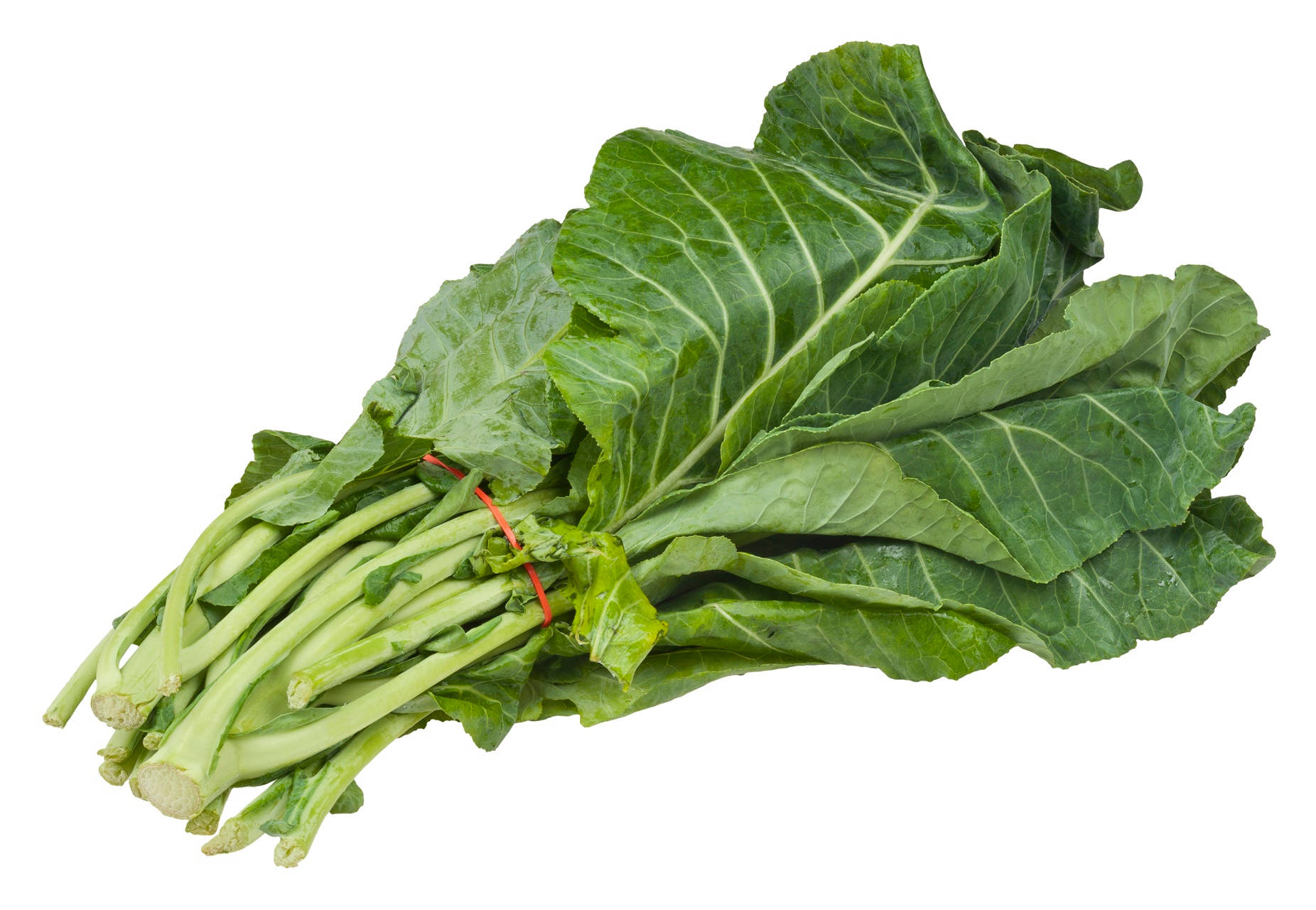 Fresh Bundle Of Collard Greens Background