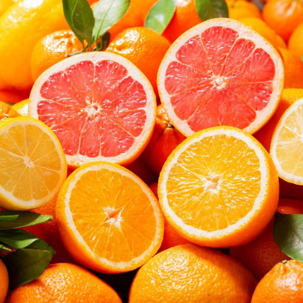 Fresh Citrus Fruit Blood Orange Background