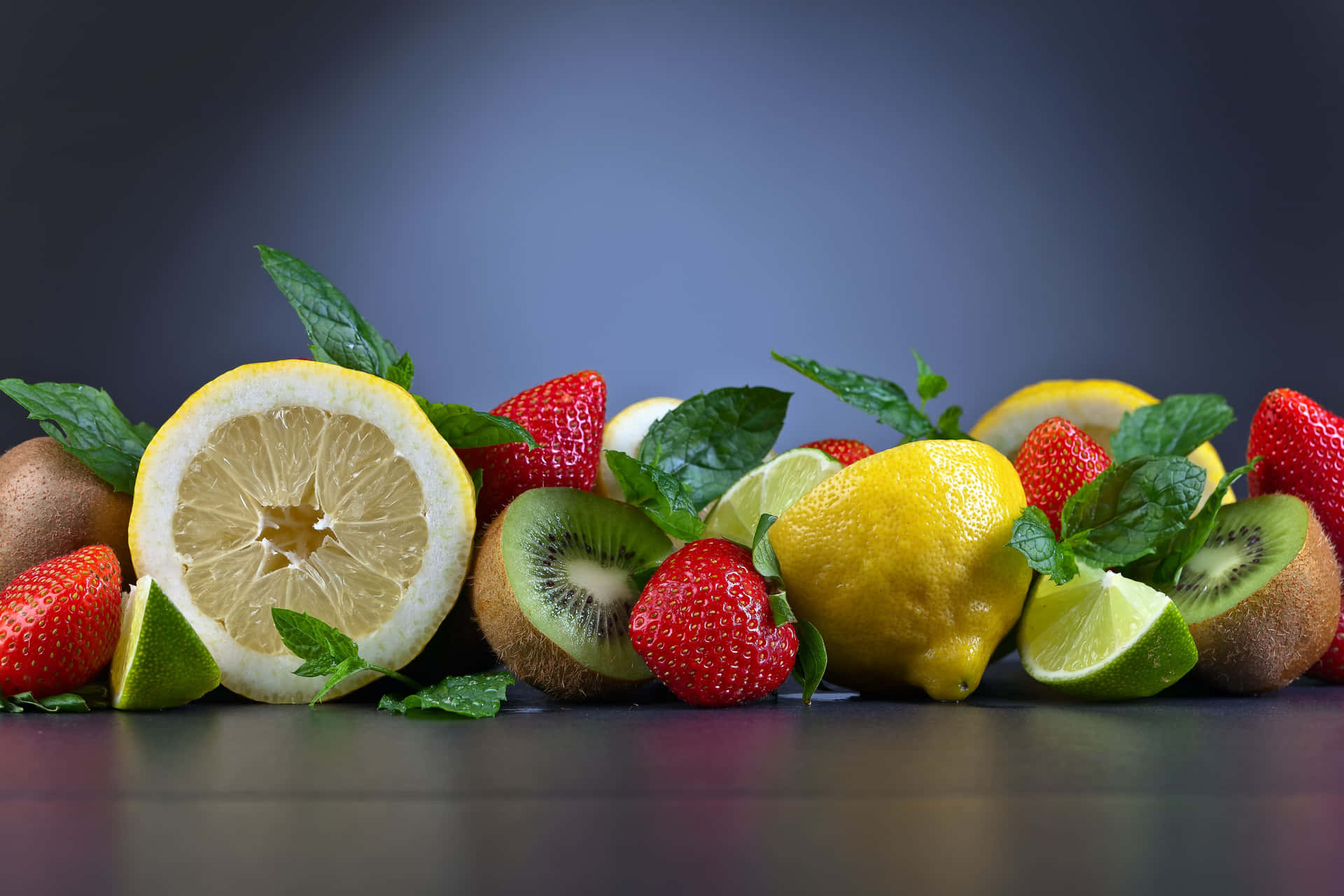 Fresh Citrusand Berries Display