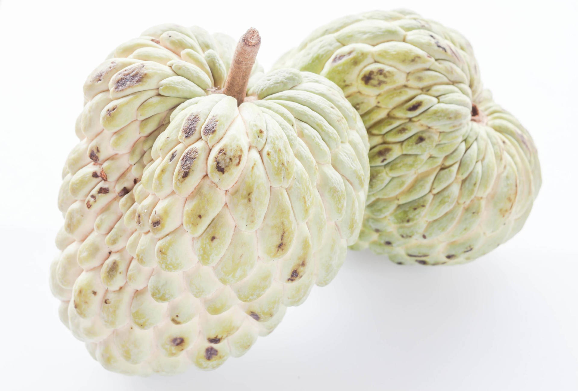 Fresh Custard Apples On Display Background