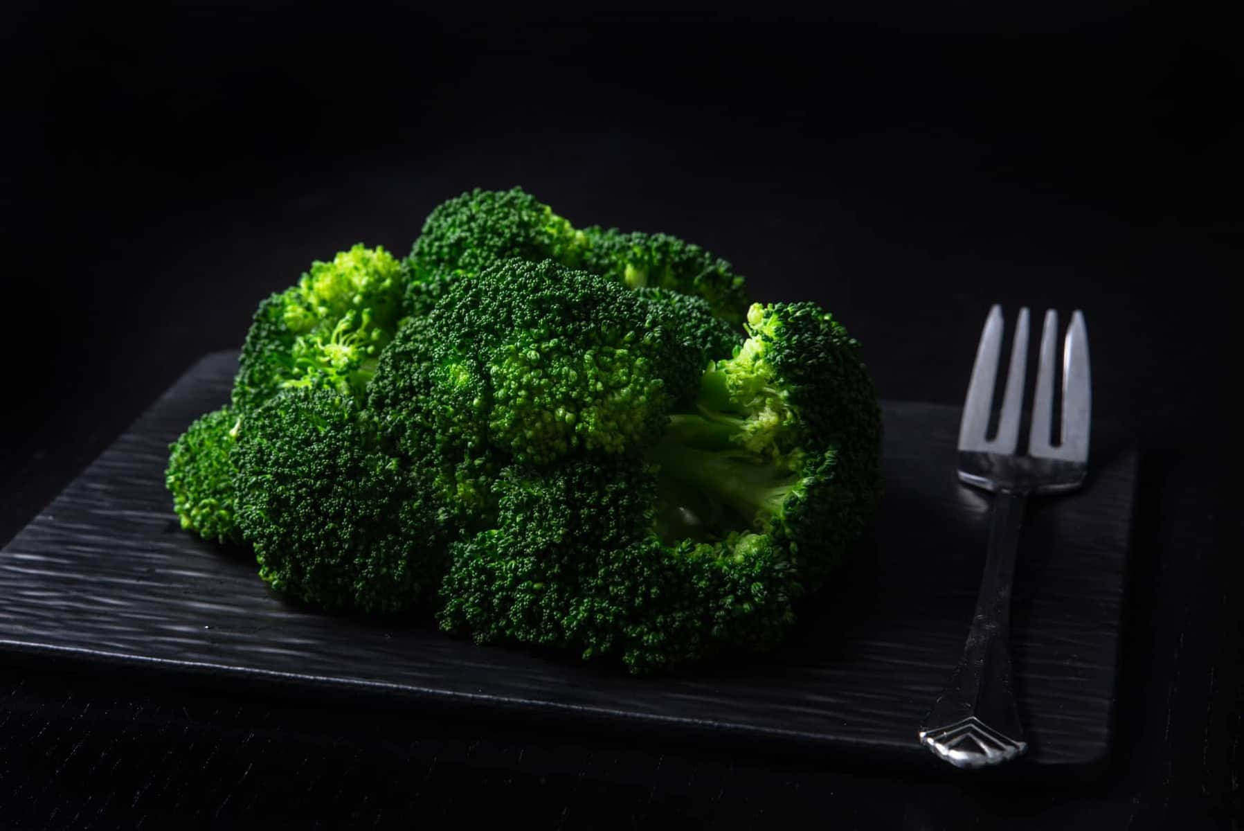 Fresh Dark Green Broccoli Background