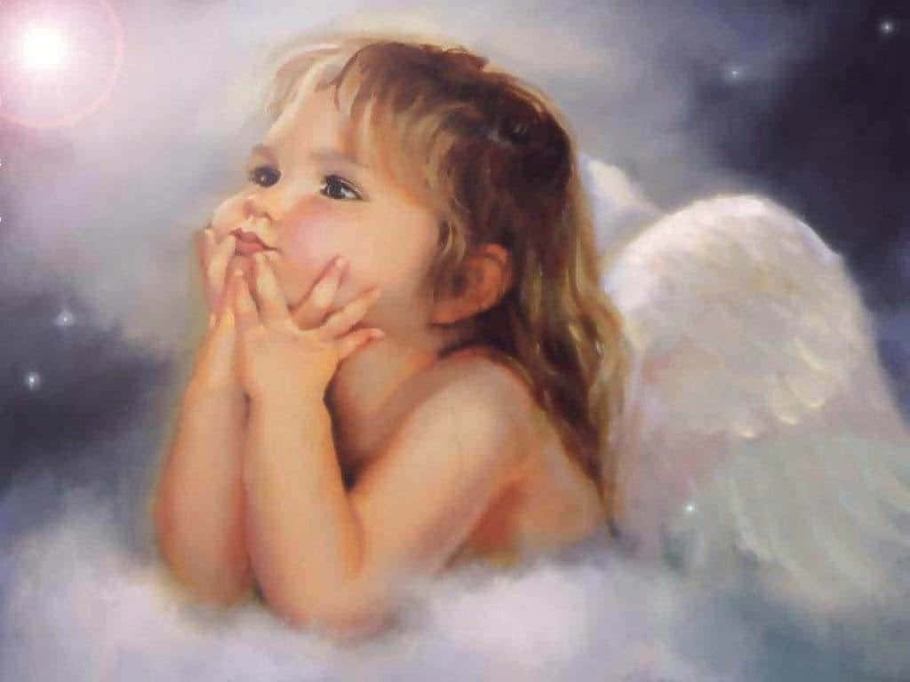 Fresh Down From Heaven - Cute Angels Background