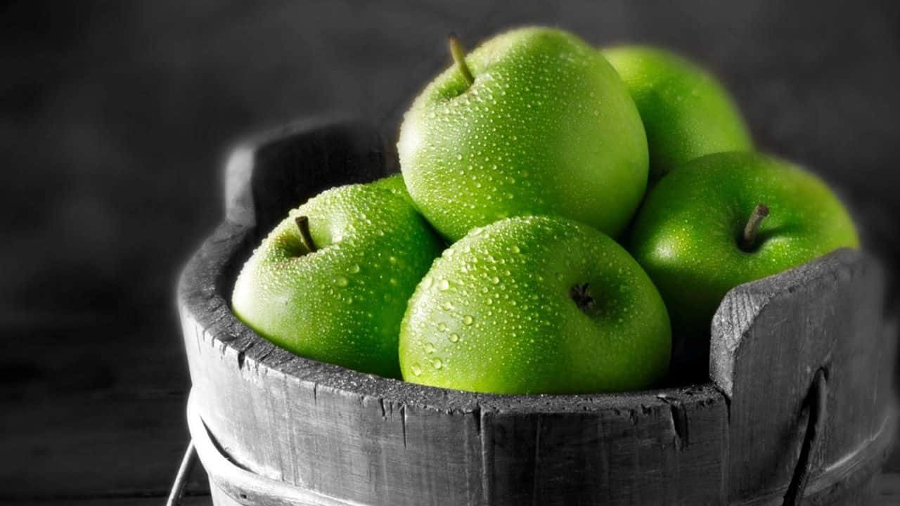 Fresh Fruit Green Apple 720p