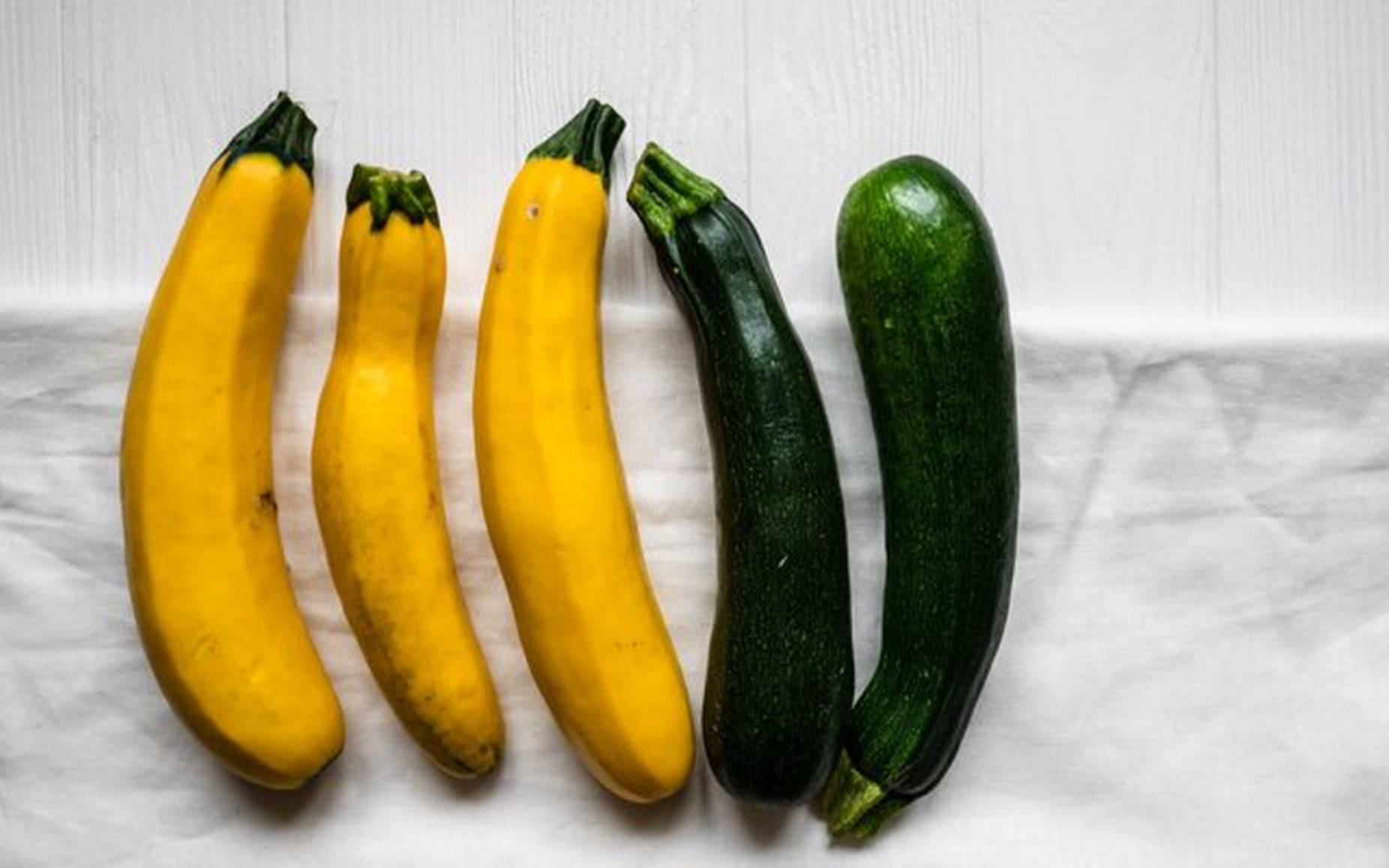 Fresh Golden And Black Beauty Zucchinis