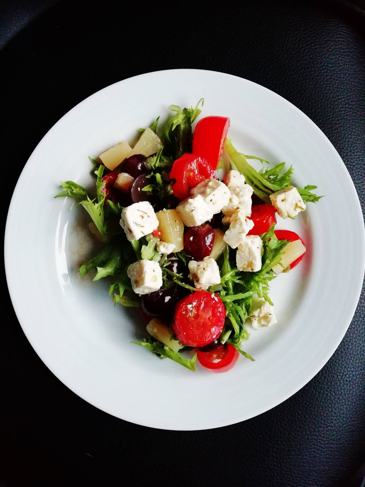 Fresh Greek Salad Background