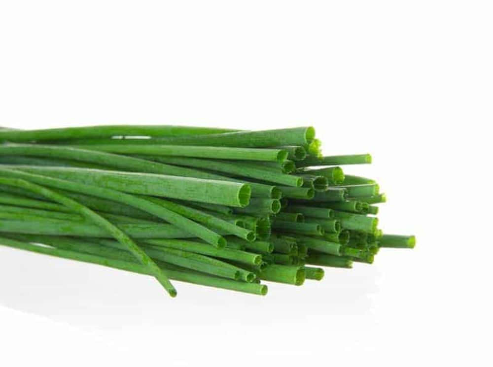 Fresh Harvest - Long Green Chives Vegetable Background