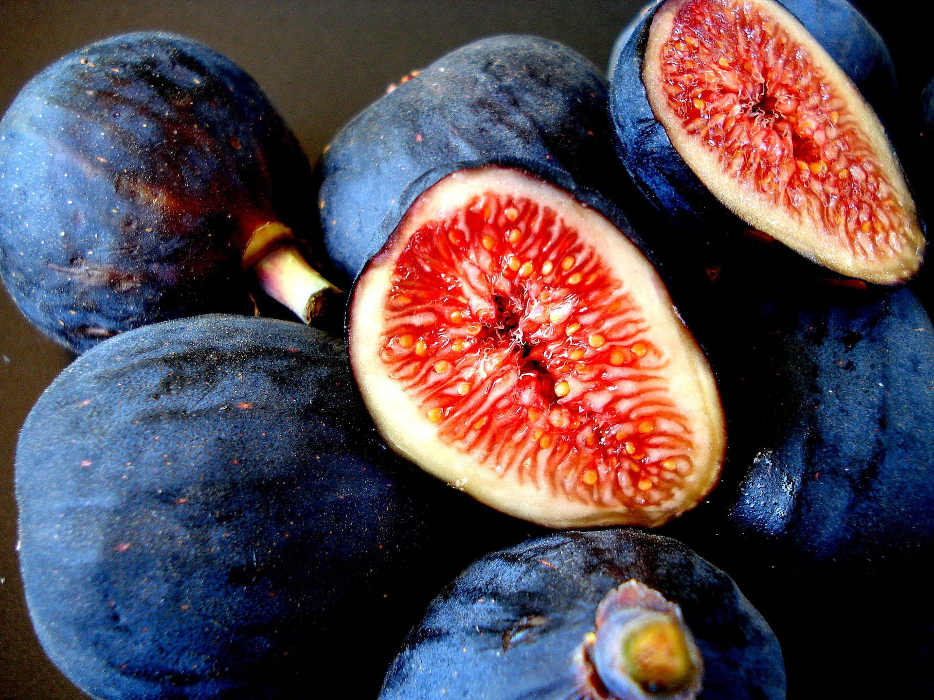 Fresh Harvest Of Black Mission Figs