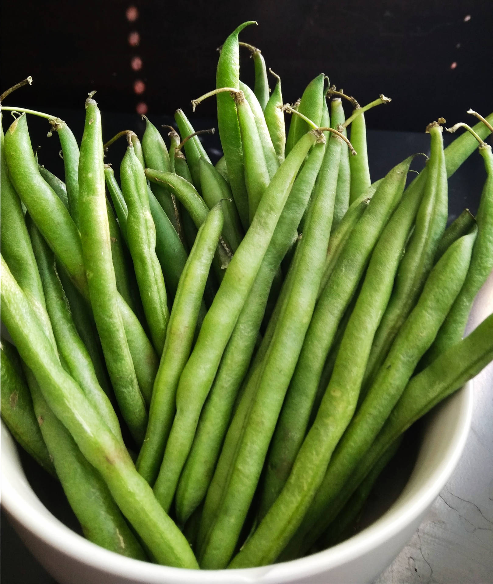 Fresh Harvest Of French Beans Background