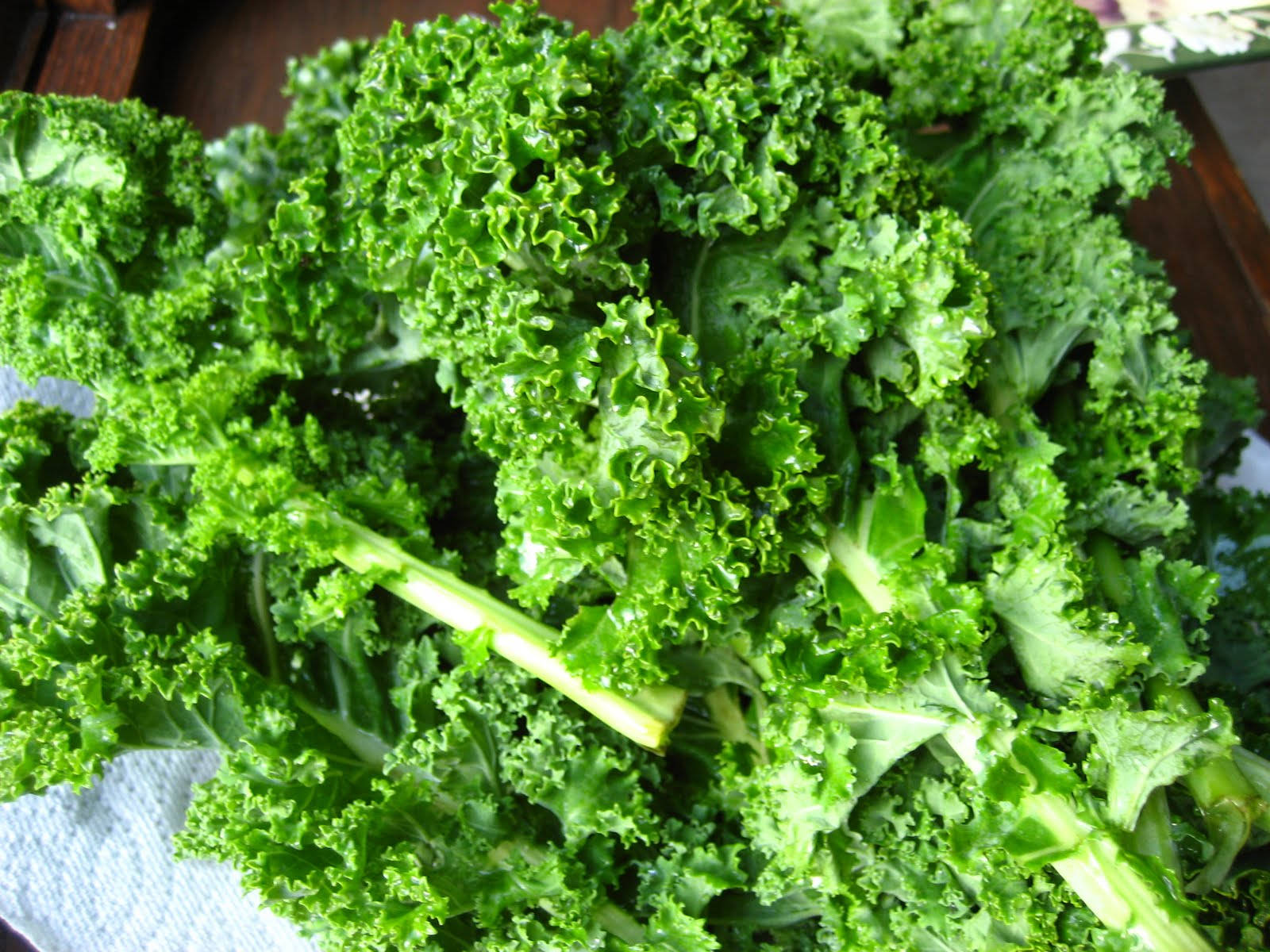 Fresh Kale Vegetables Background