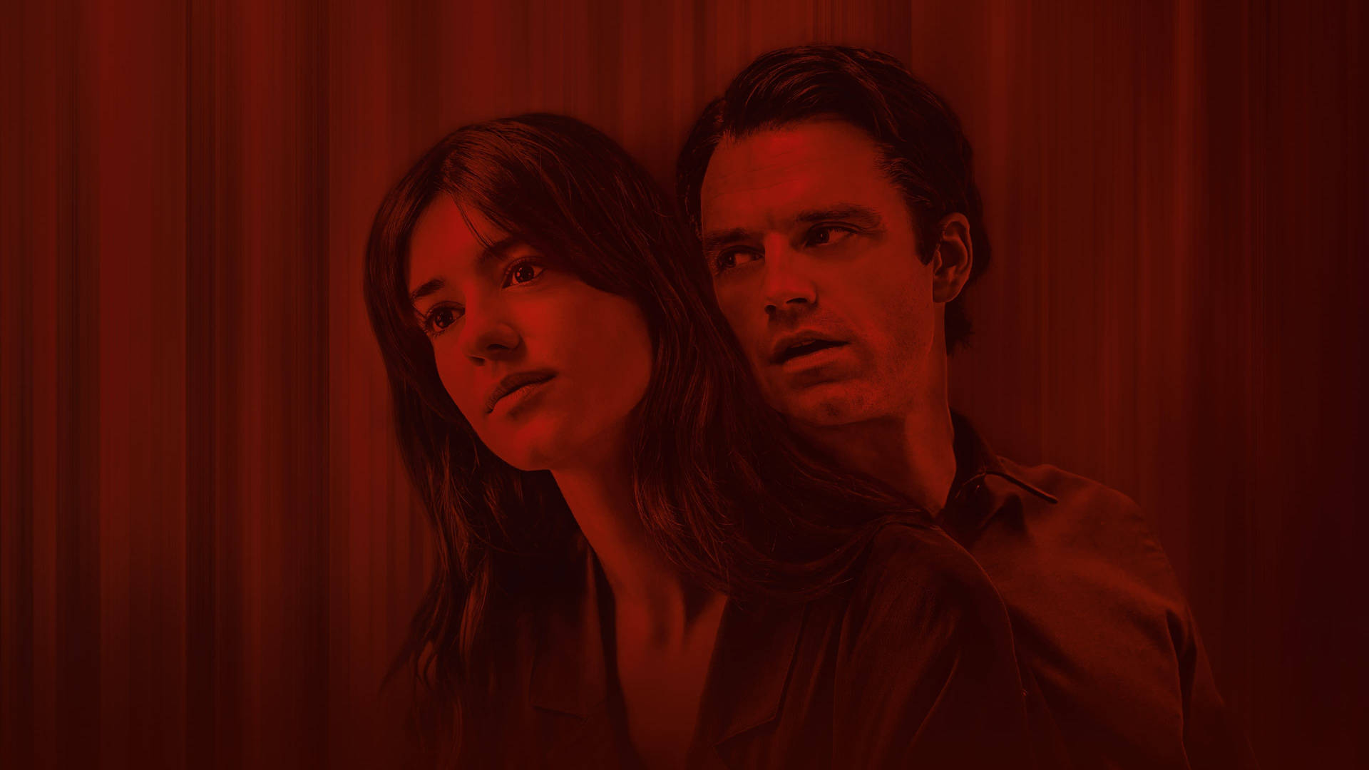 Fresh Movie Couple On Red Background