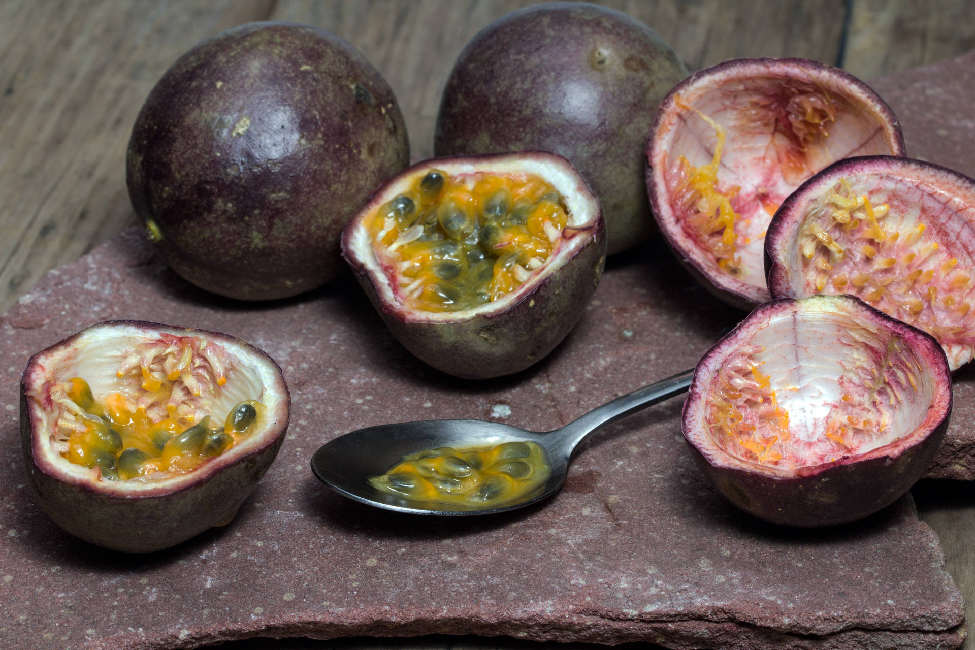 Fresh Passion Fruit Empty Peels