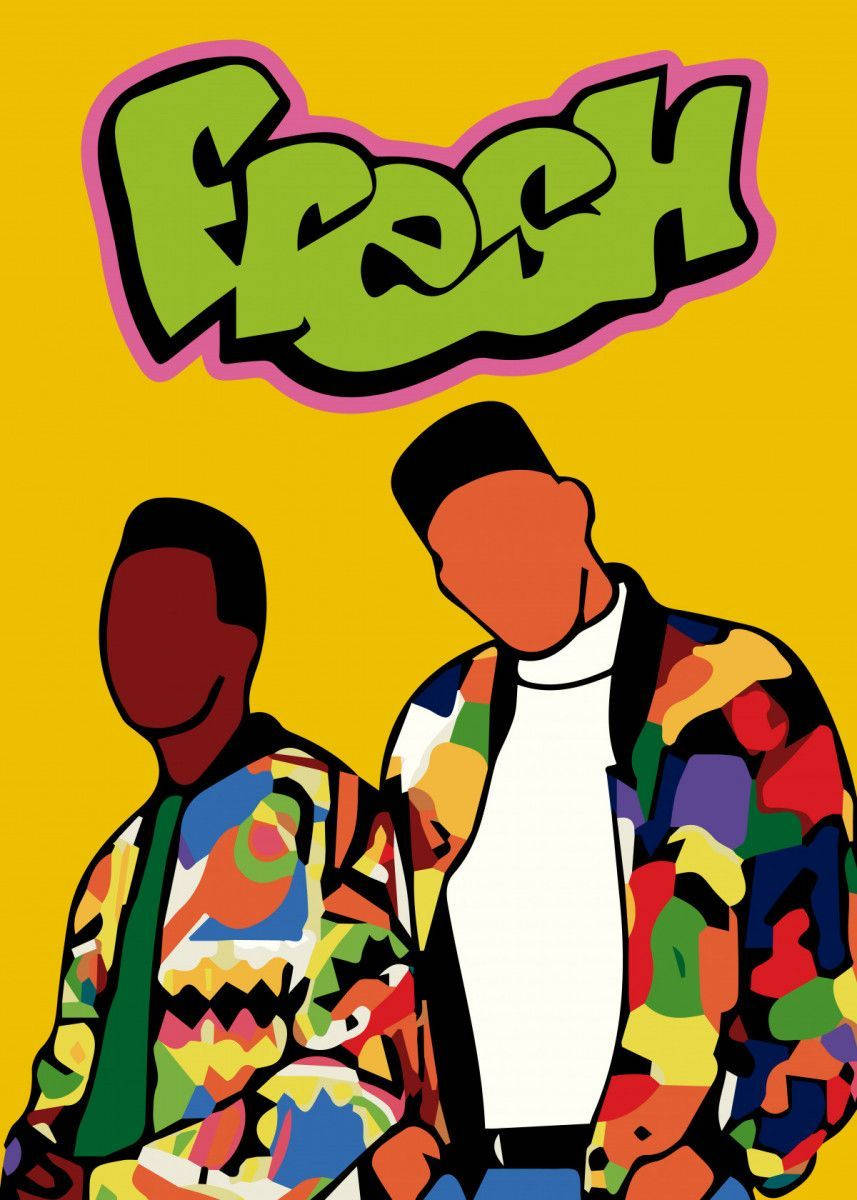 Fresh Prince Line Art Background