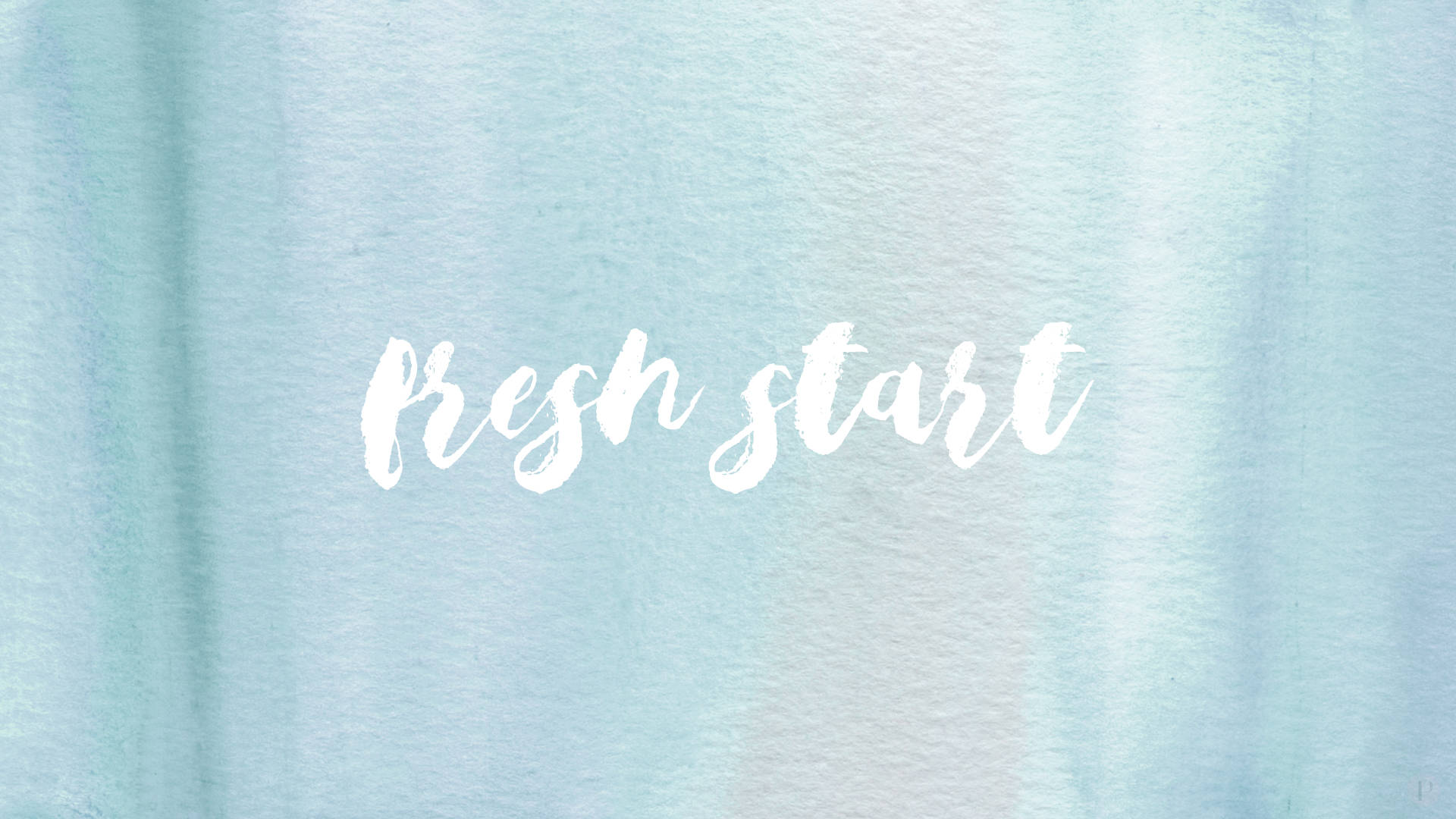 Fresh Start Simple Blue Aesthetic