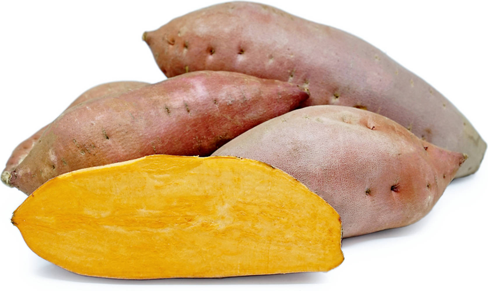 Fresh Sweet Yam With Yellow Flesh Background