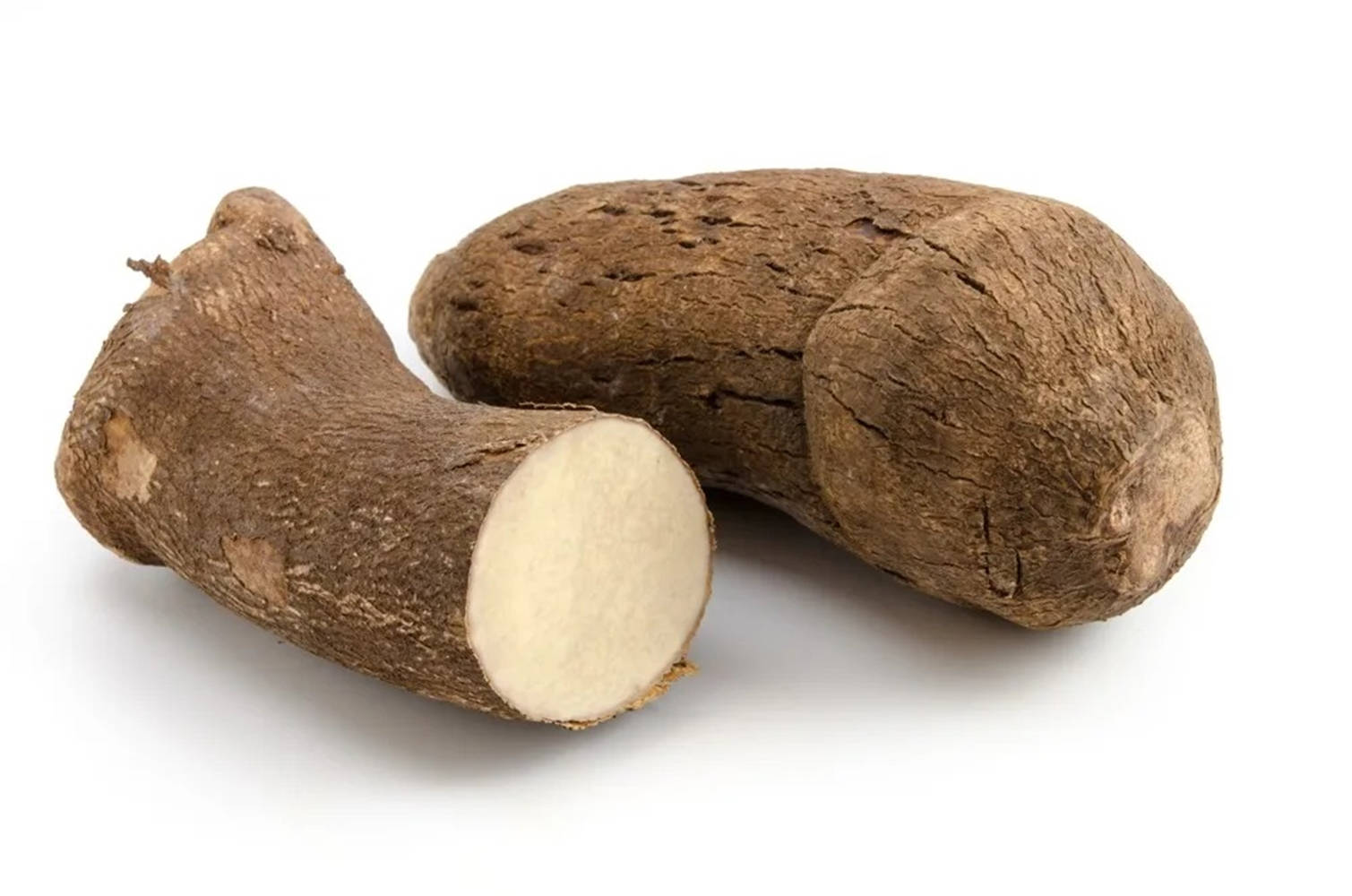 Fresh Yam On A Wooden Background Background