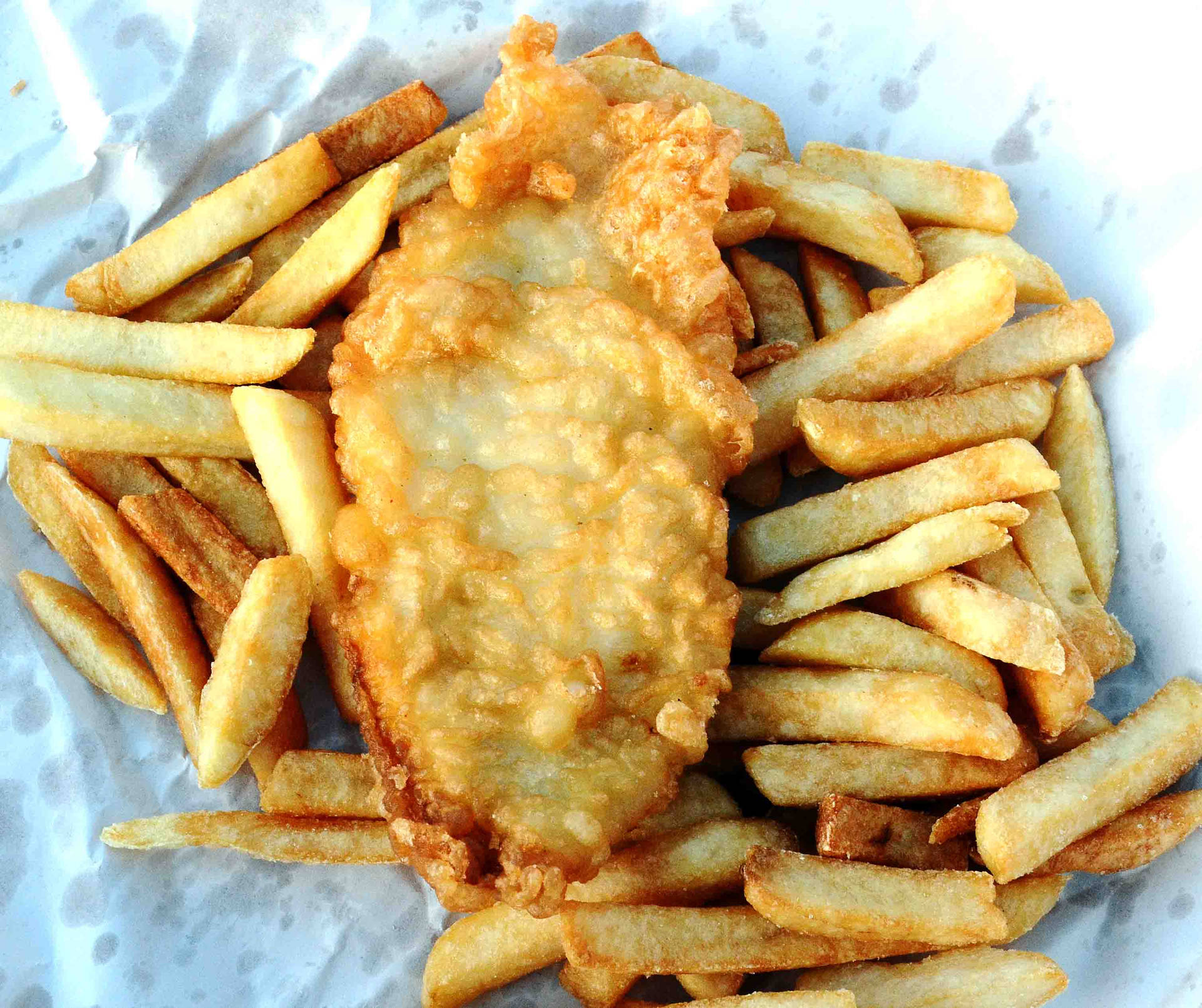 Freshly Cooked Fish And Chips