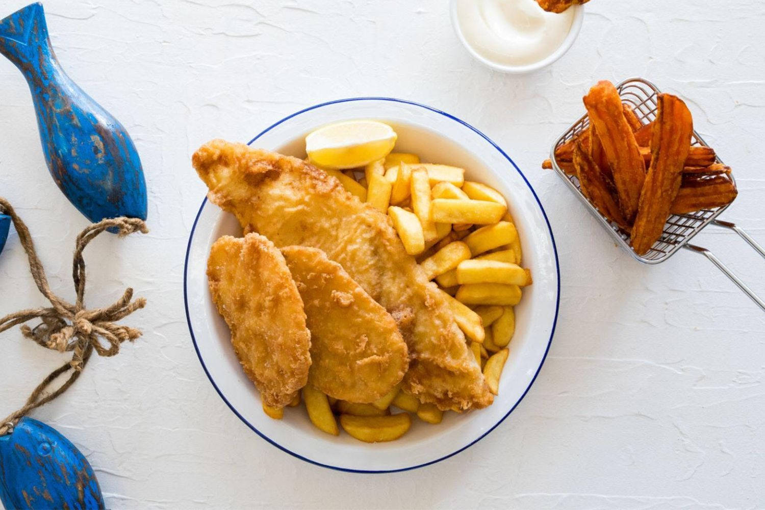 Freshly Fried Fish And Chips