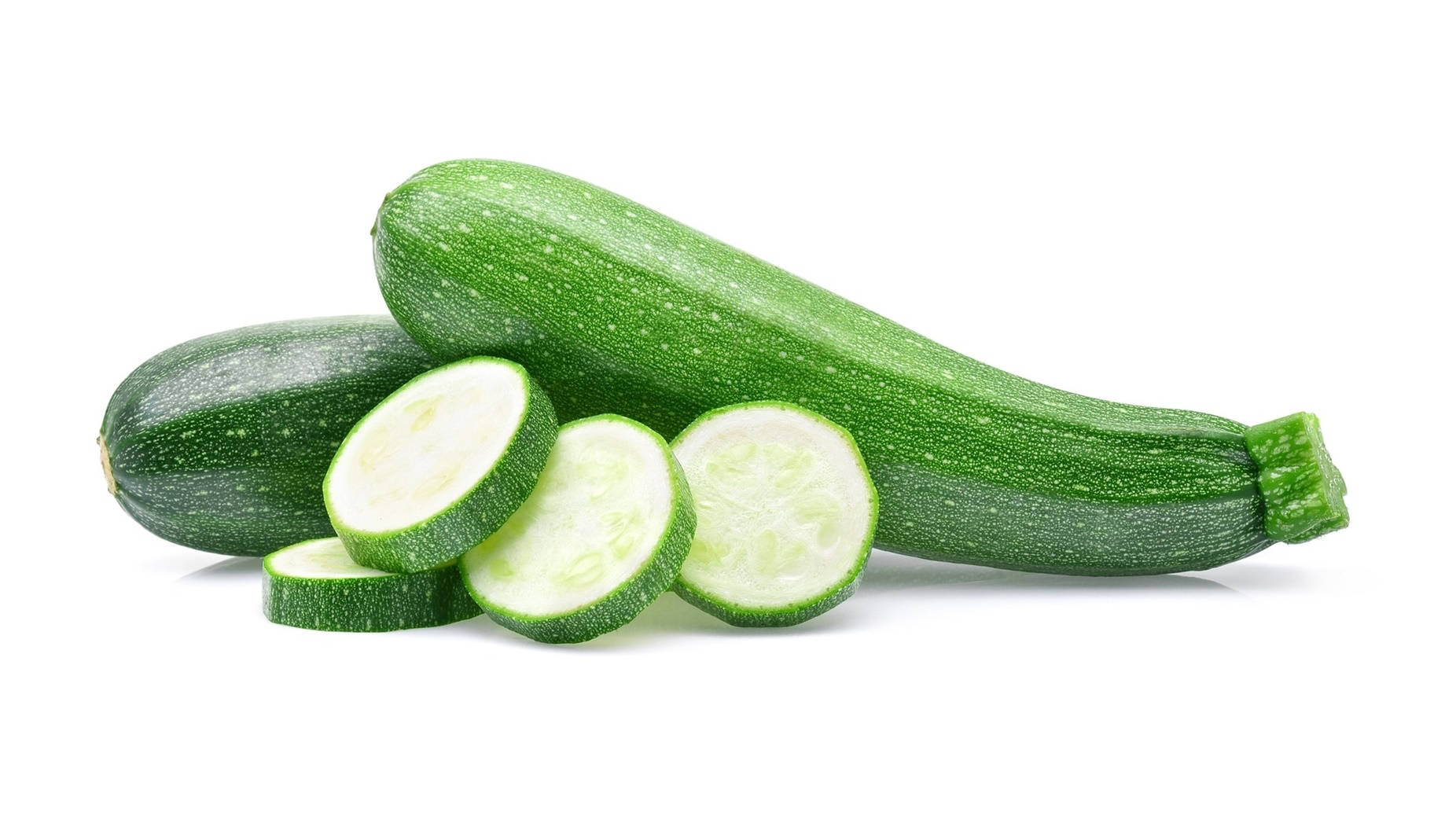 Freshly Sliced Dunja Zucchini