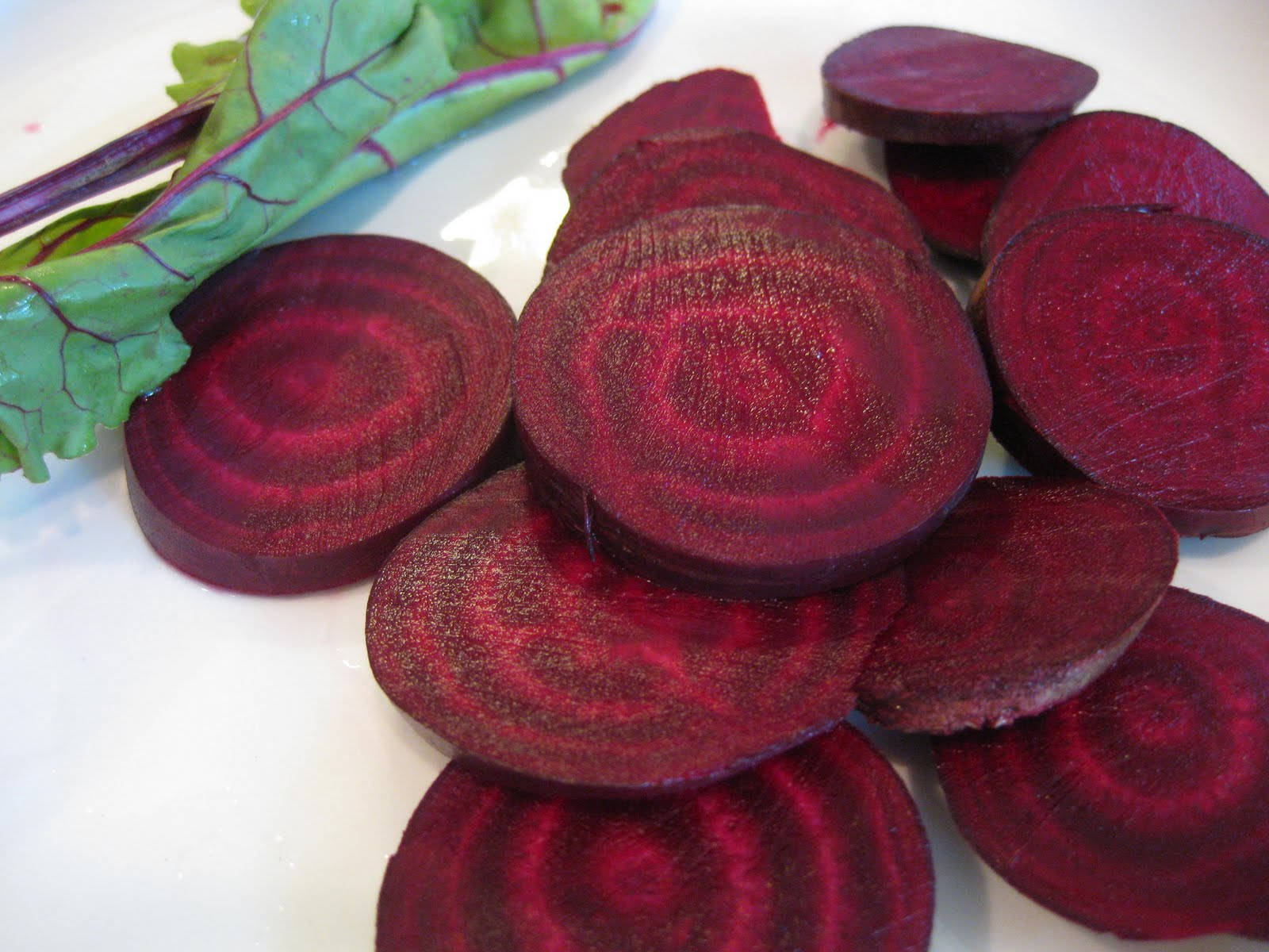 Freshly Sliced Nutritious Beetroot Background