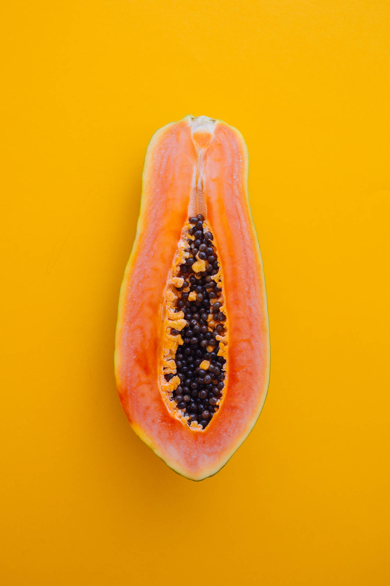 Freshly Sliced Papaya