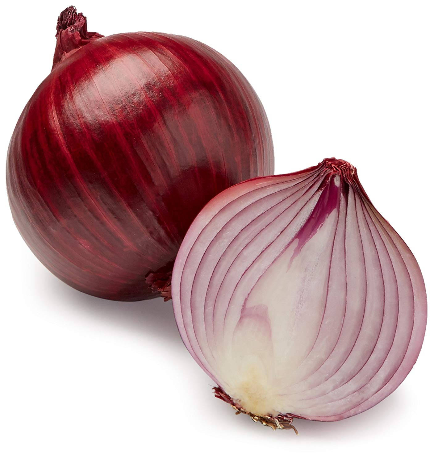 Freshly Sliced Red Onions Background