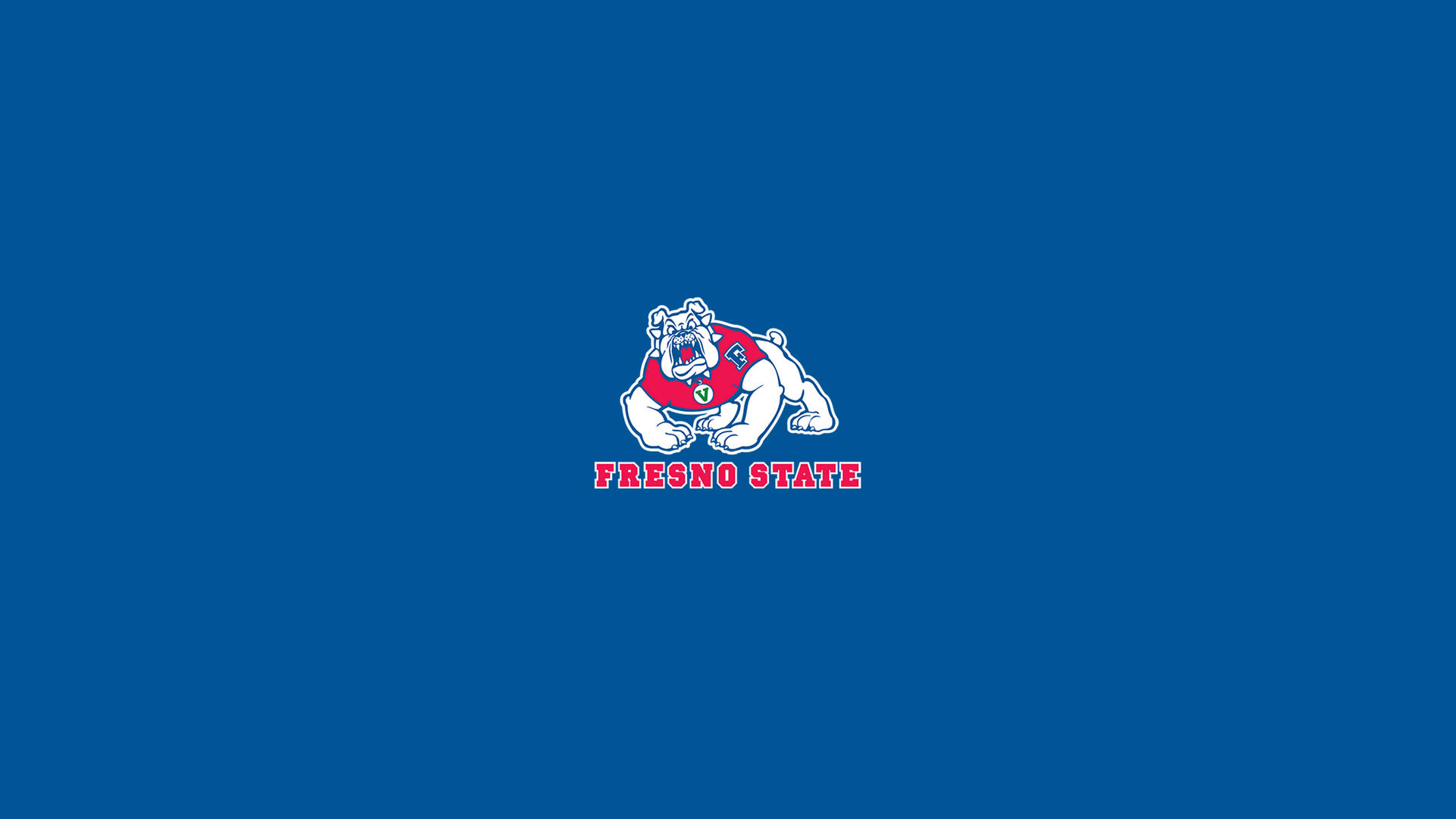 Fresno State Bulldogs On Blue Background Background