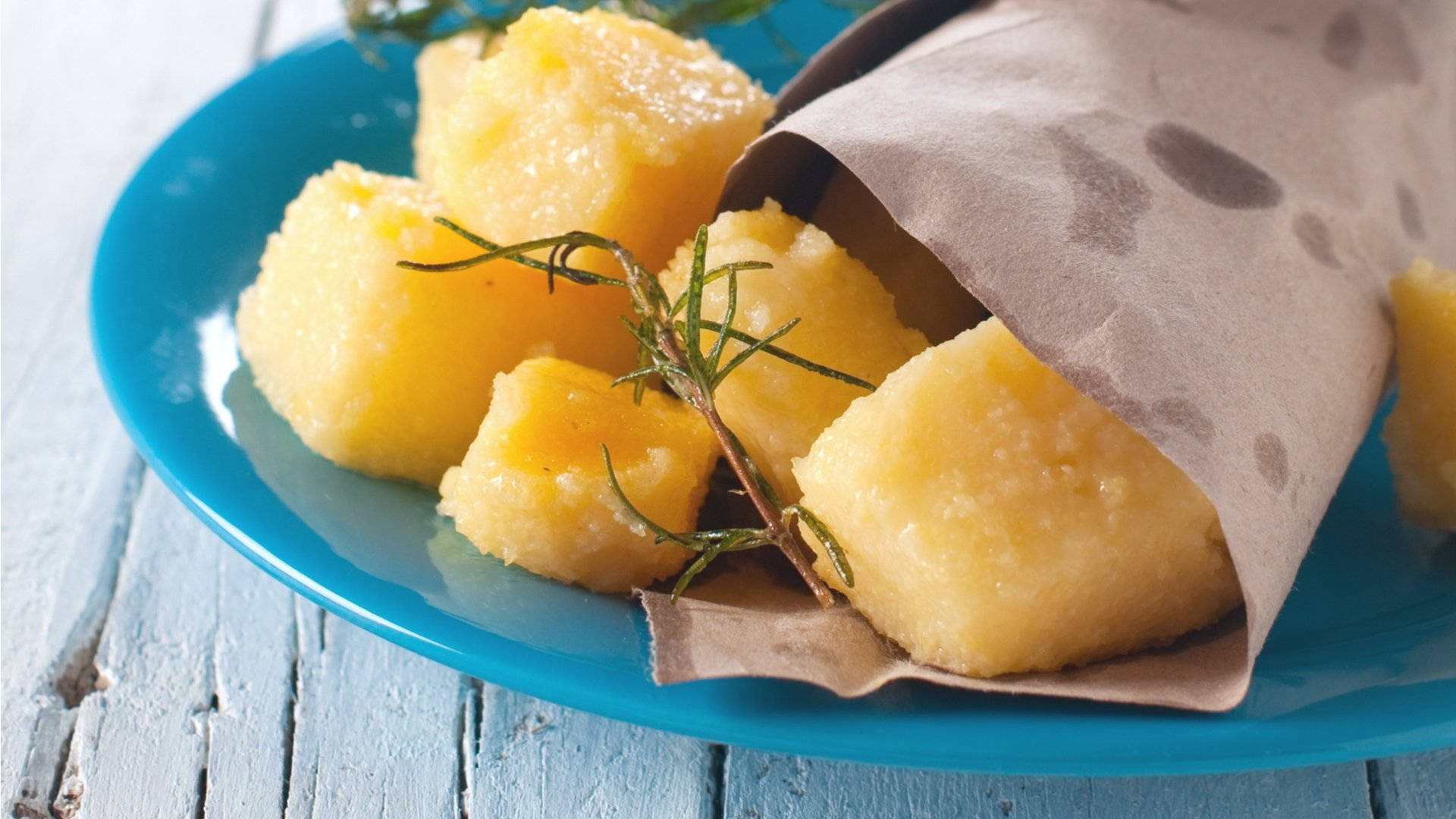 Fried Polenta Bites Background