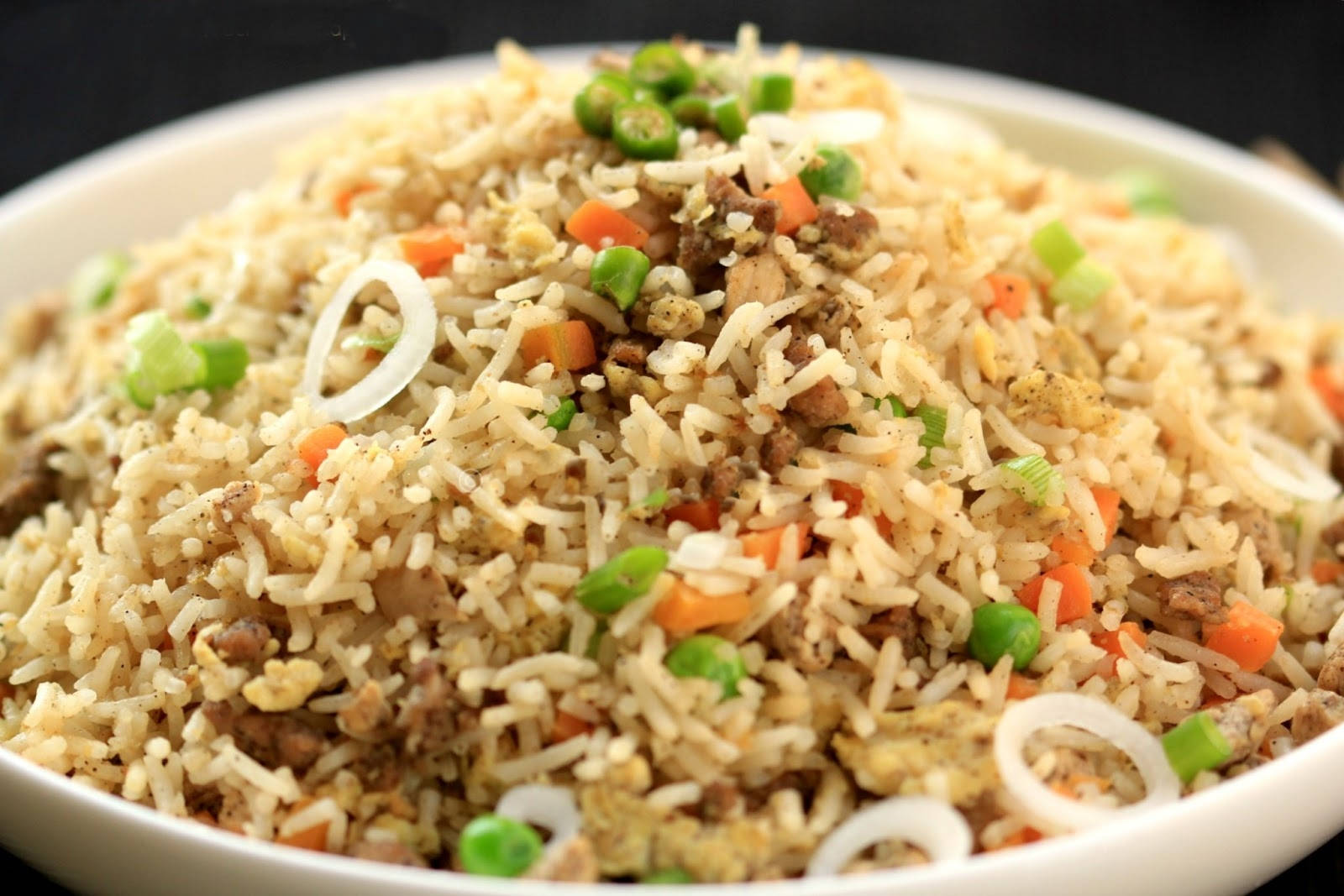 Fried Rice Dish Background