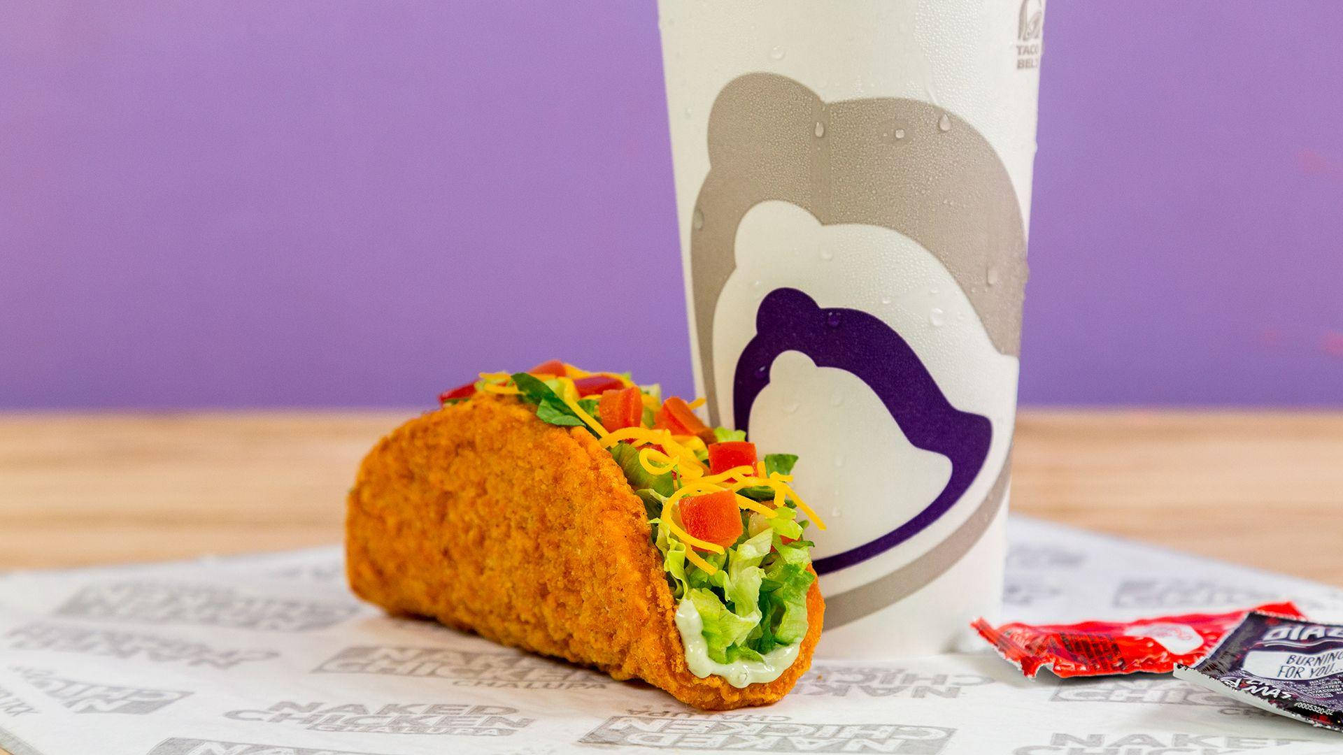 Fried Taco Bell Taco Background