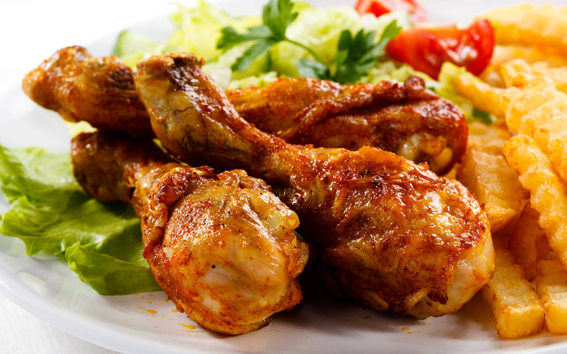 Fried Tandoori Chicken Background