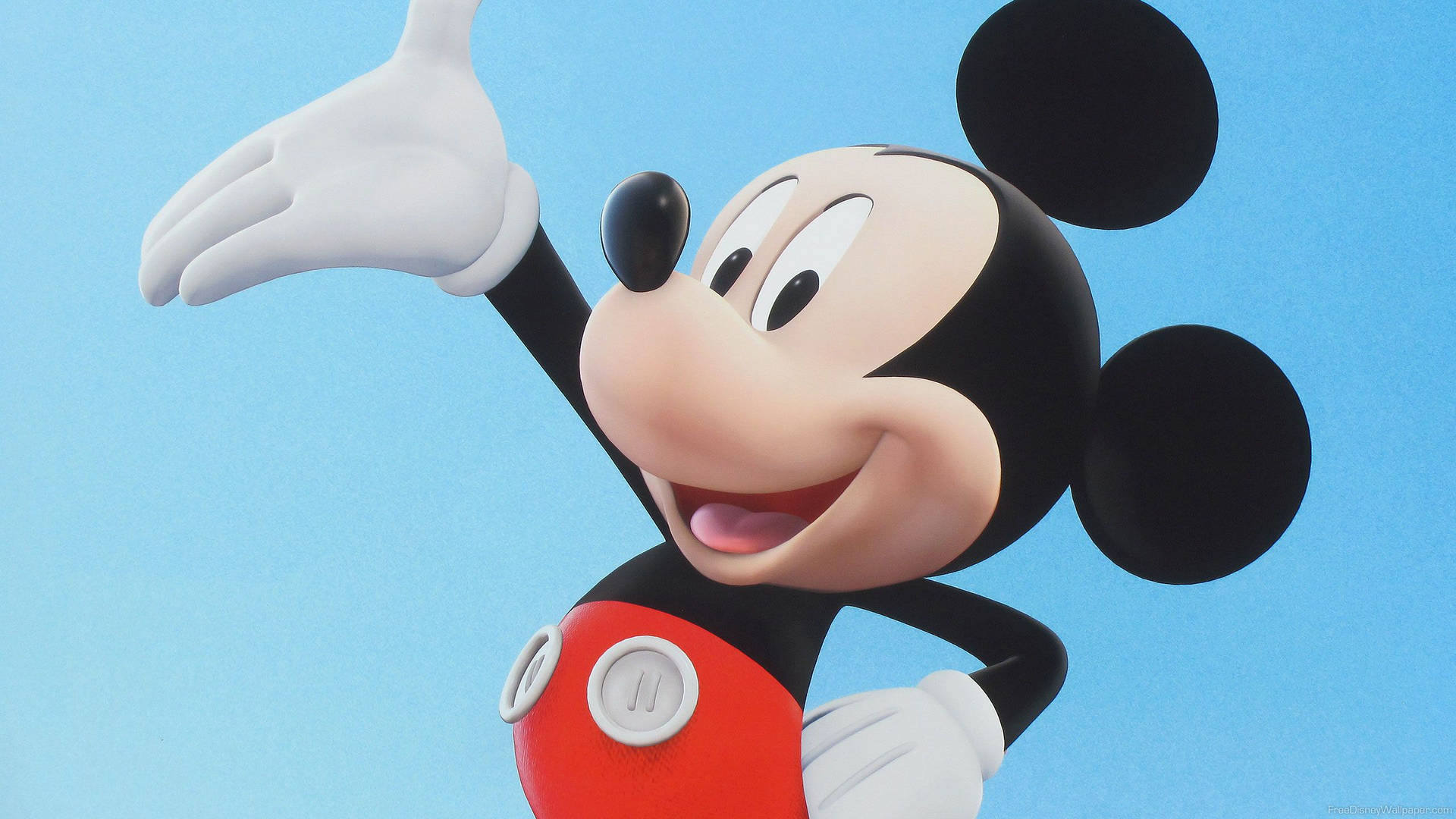 Friendly Mickey Mouse Disney Background