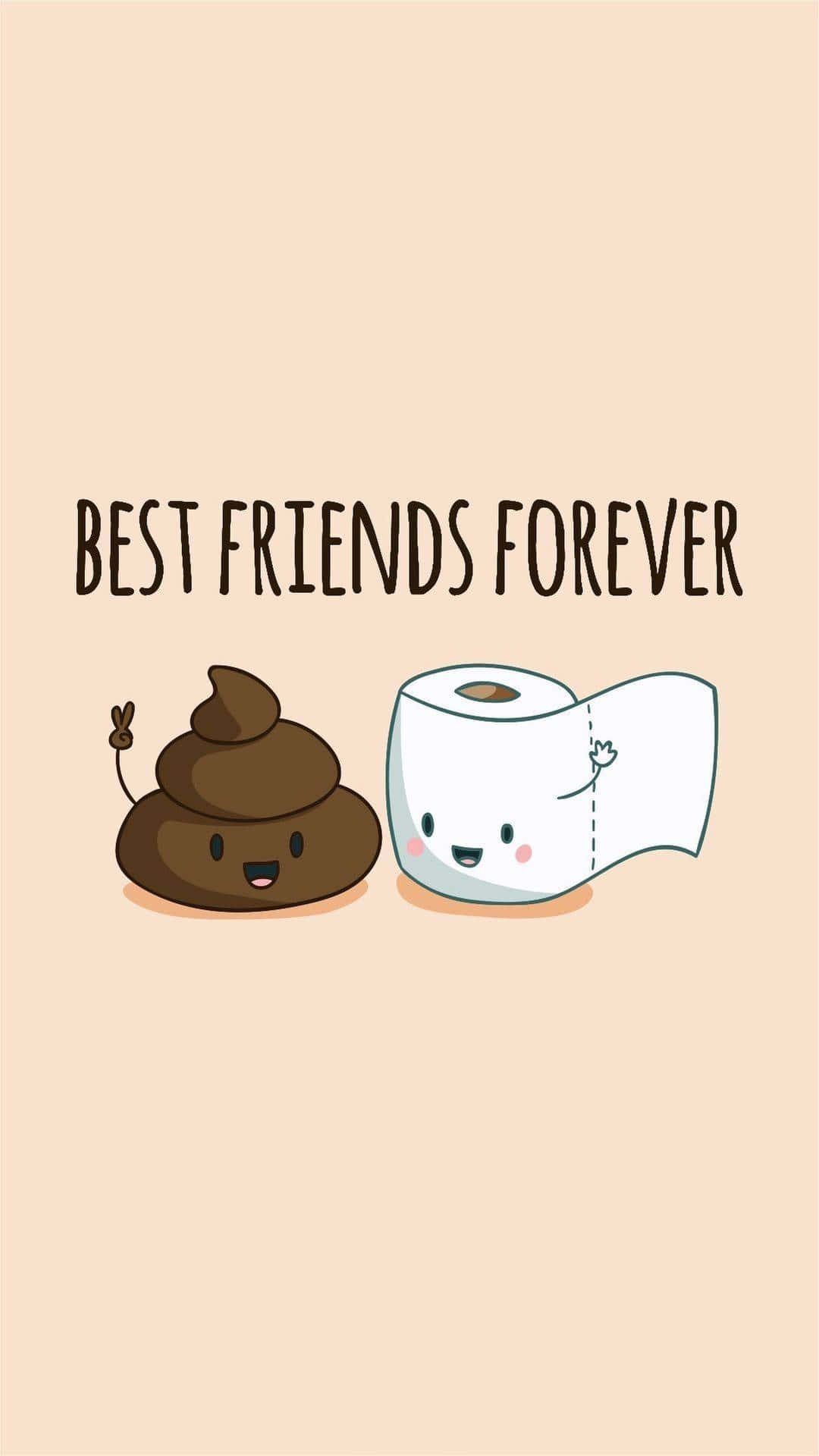 Friendly Poo And Tissue Background