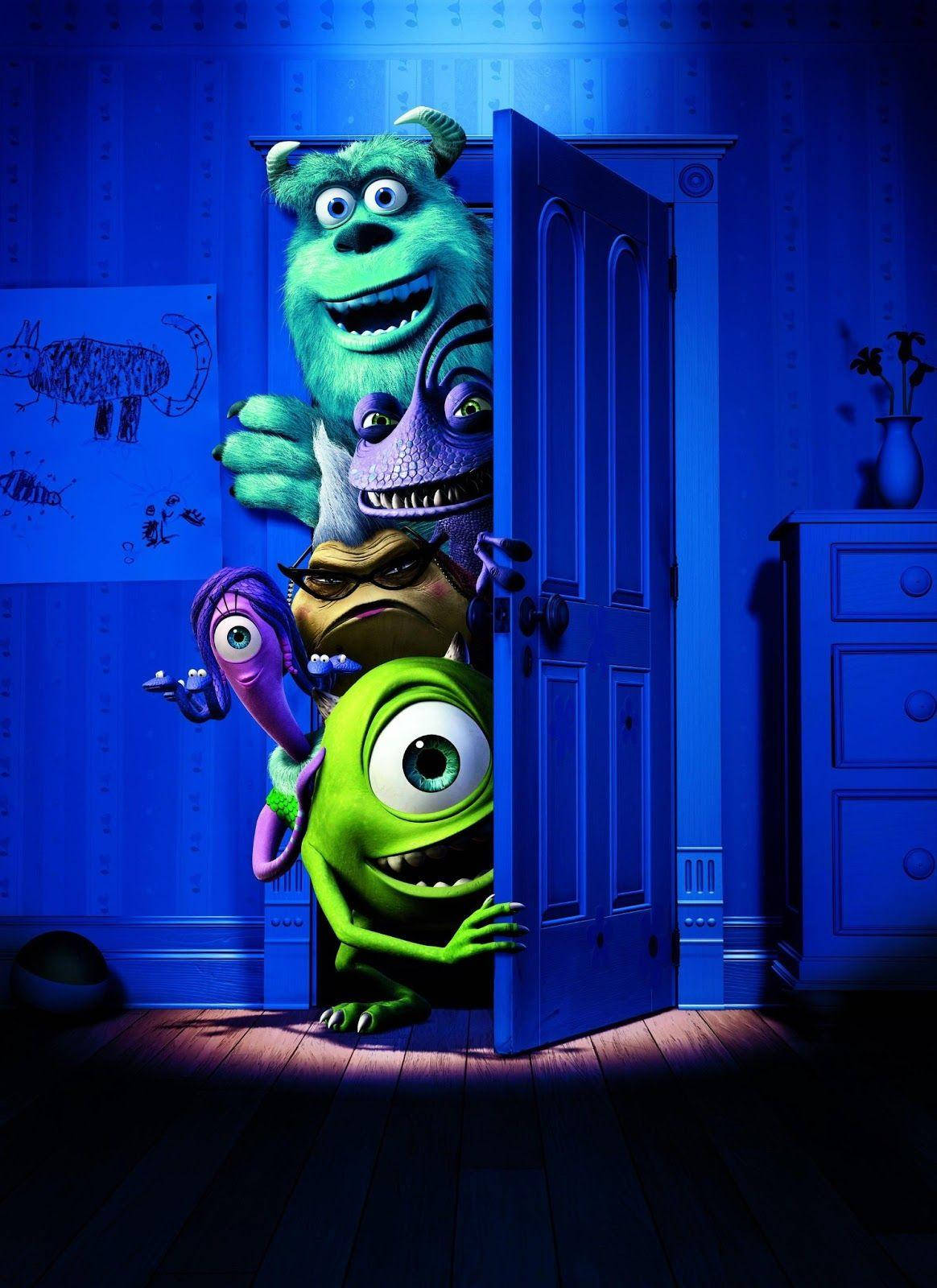 Friendly Sulley - The Beloved Monster From Monsters Inc. Background