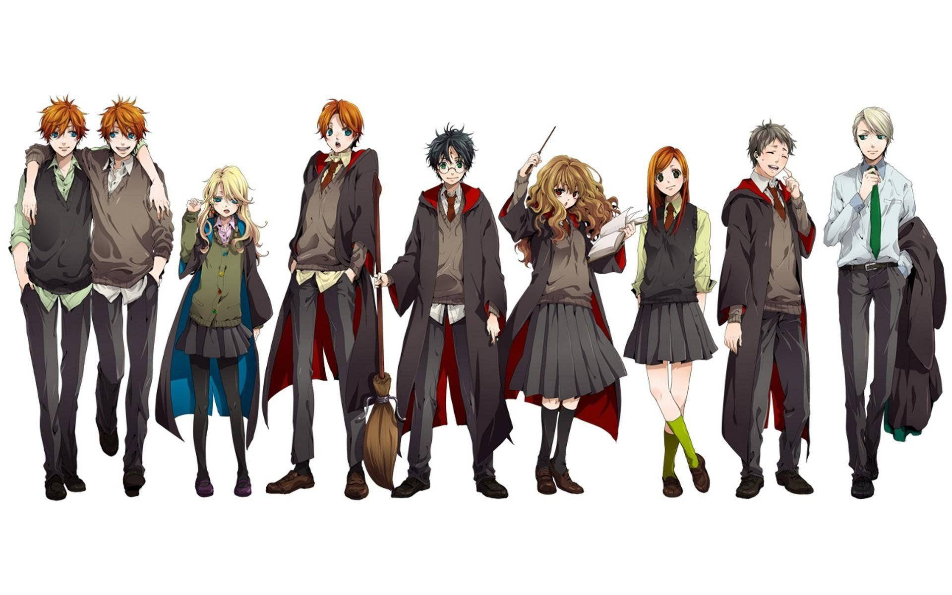 Friends And Harry Potter Anime