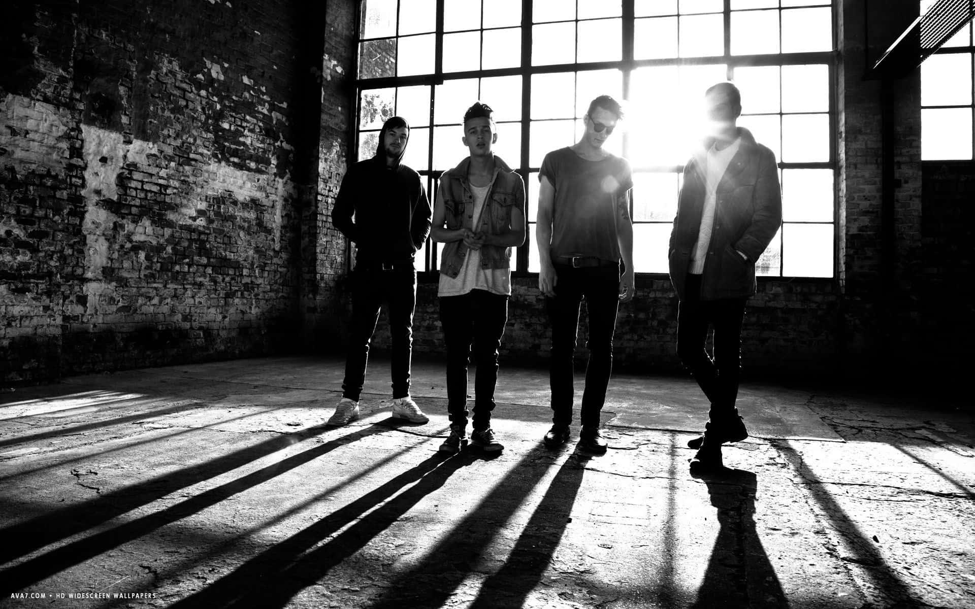 Friends Bonding In The Outdoors Background