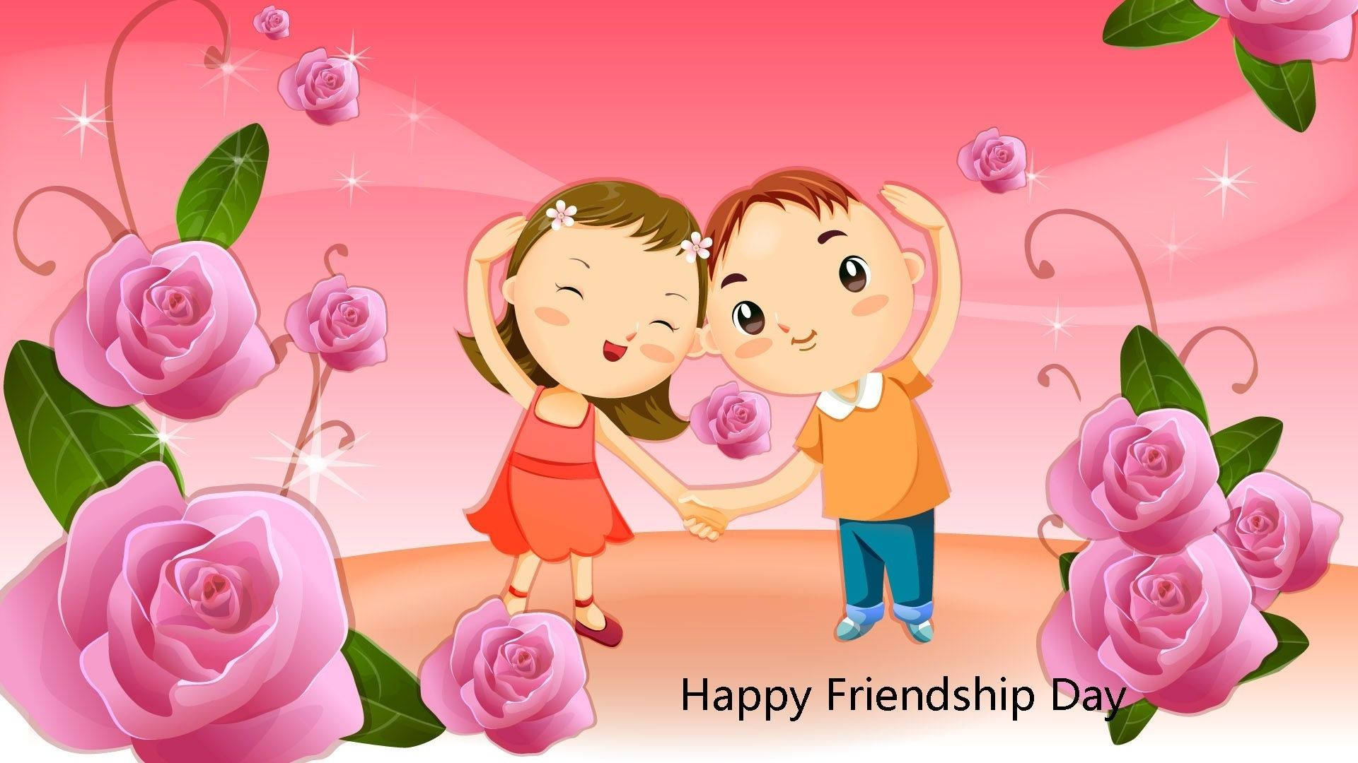 Friends Pink Friendship Day