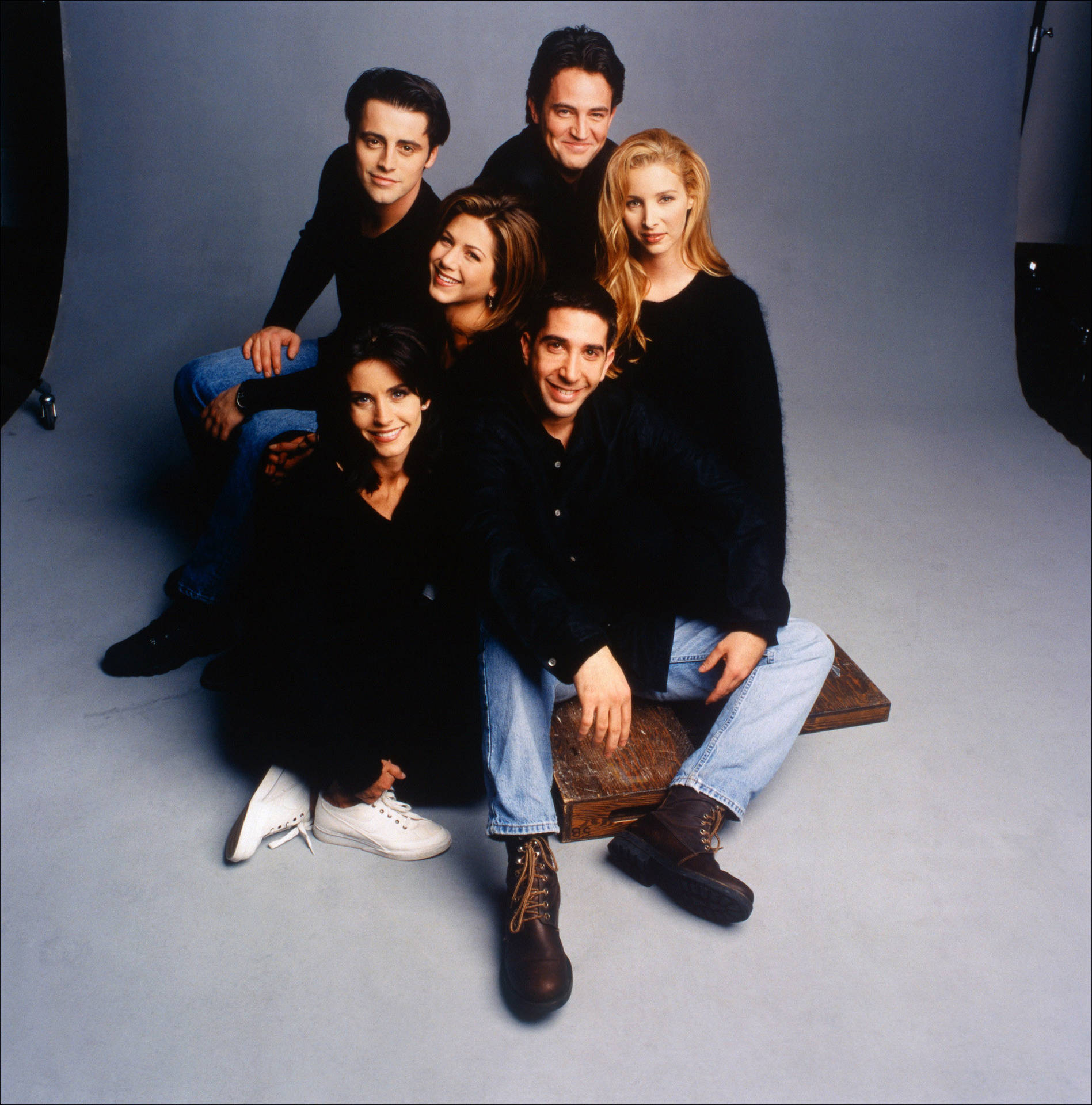 Friends Tv Show Cast Wearing Black