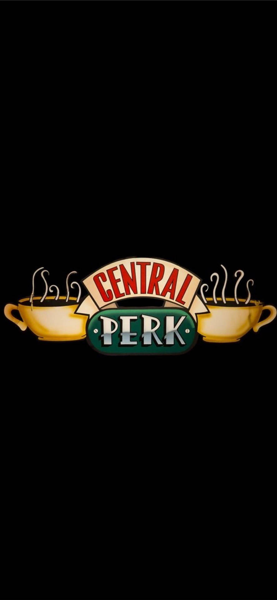 Friends Tv Show Central Perk Logo Background